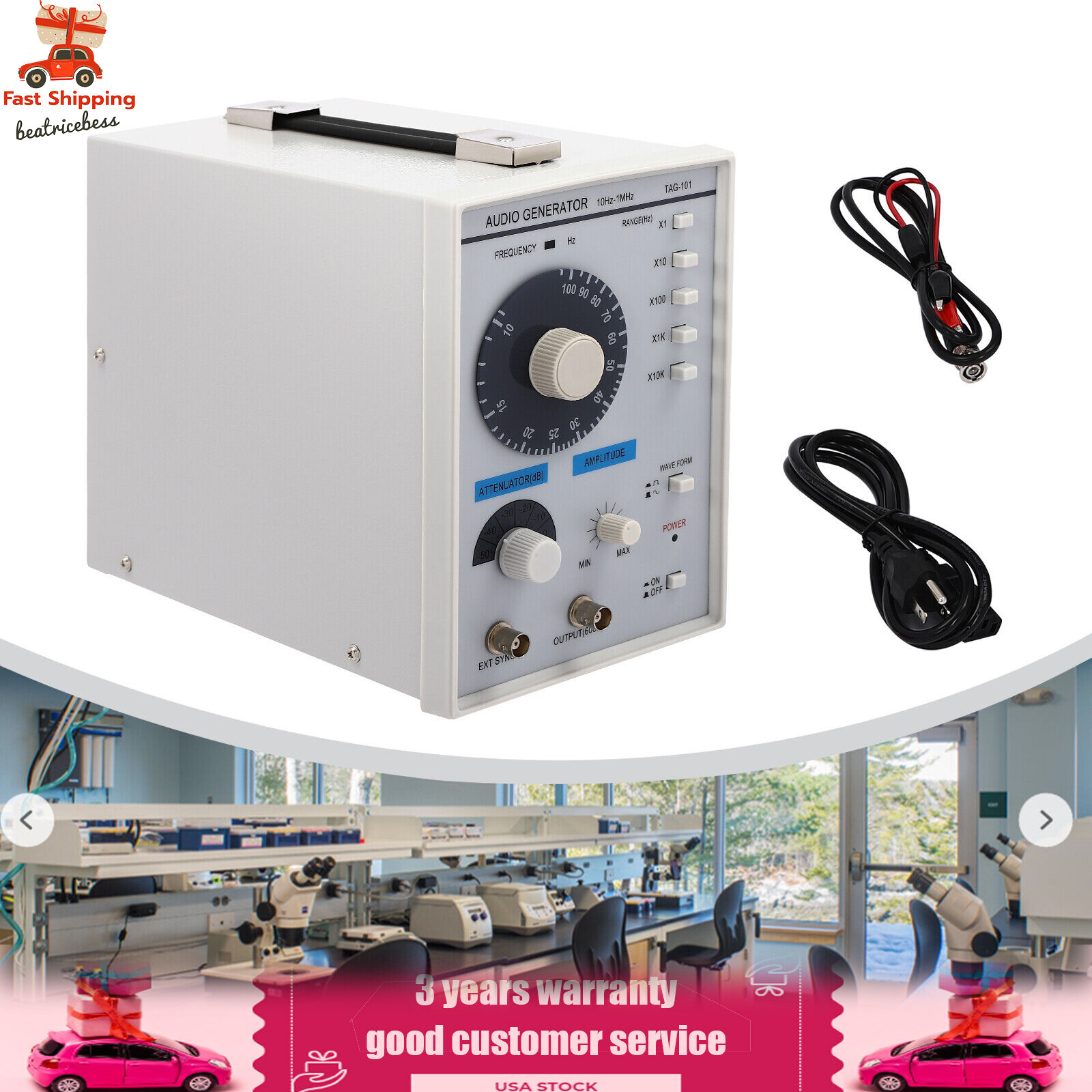 Upgraded Signal Generator Precision Low-frequency Signal Generator 10 Hz~1 MHz
