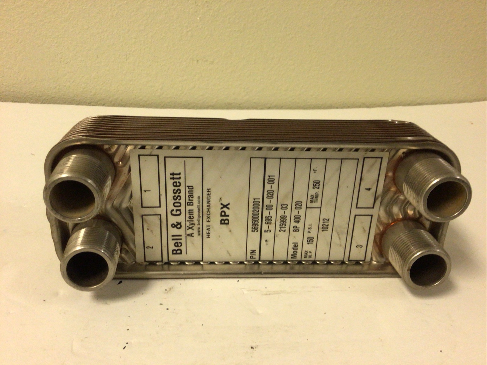 BELL & GOSSETT 569500020001 BPX HEAT EXCHANGE, FREE SHIPPING