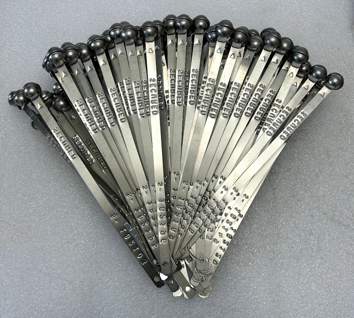 Globe Ball End Seal Security , New (Lot 100 Pcs)