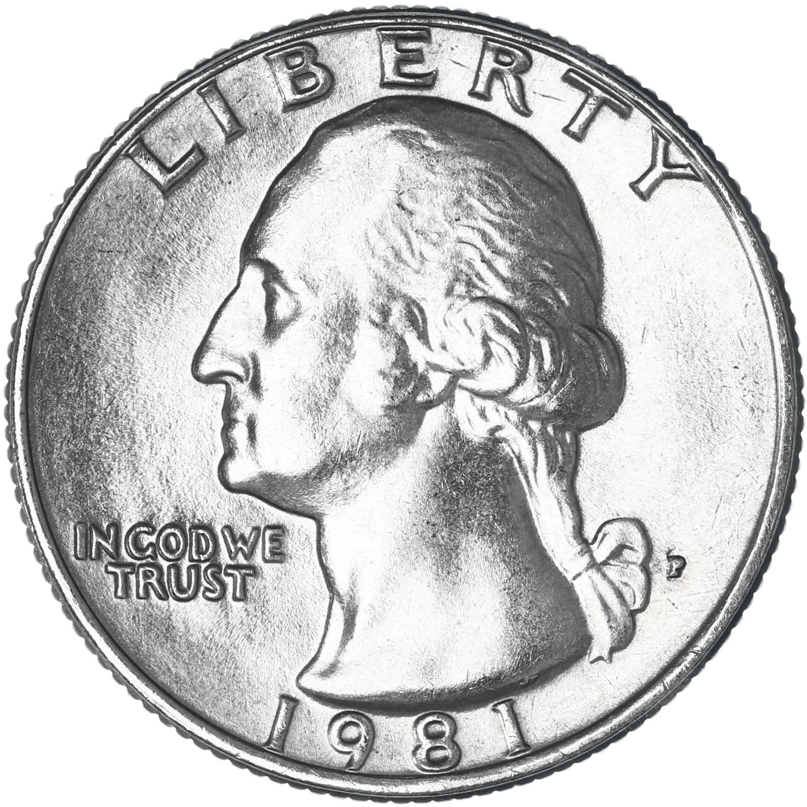 1981 P Washington Quarter Gem BU US Coin