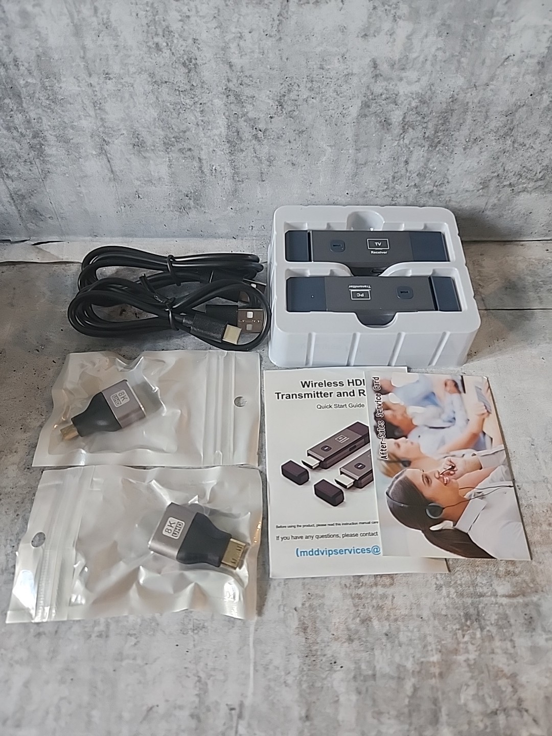 Wireless HDMI Transmitter and Receiver, 165ft/50m Wireless HDMI for 4K Decoding