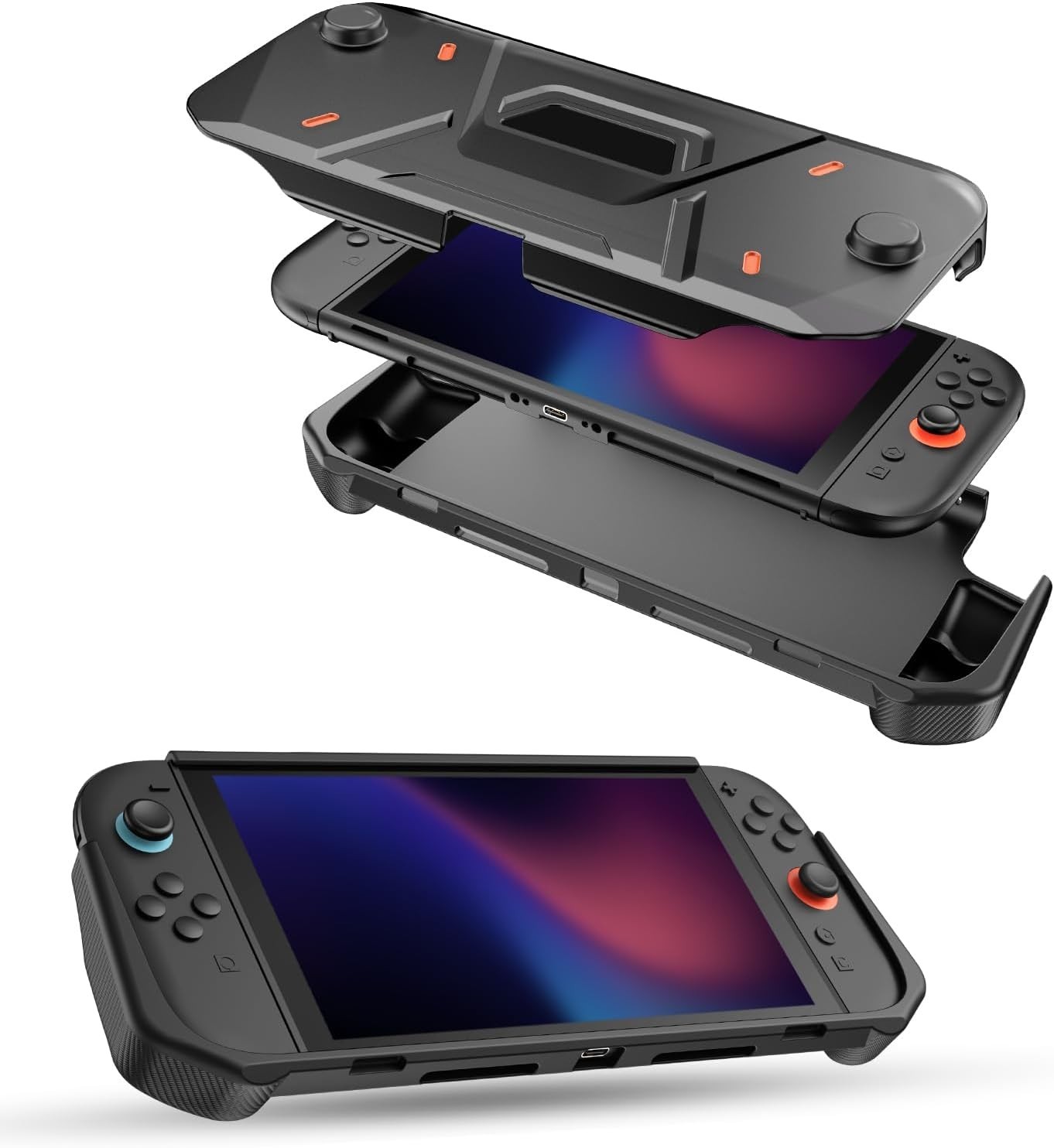 NIB 360 Protective Case For Nintendo Switch 2 TPU Middle Frame & Front protector