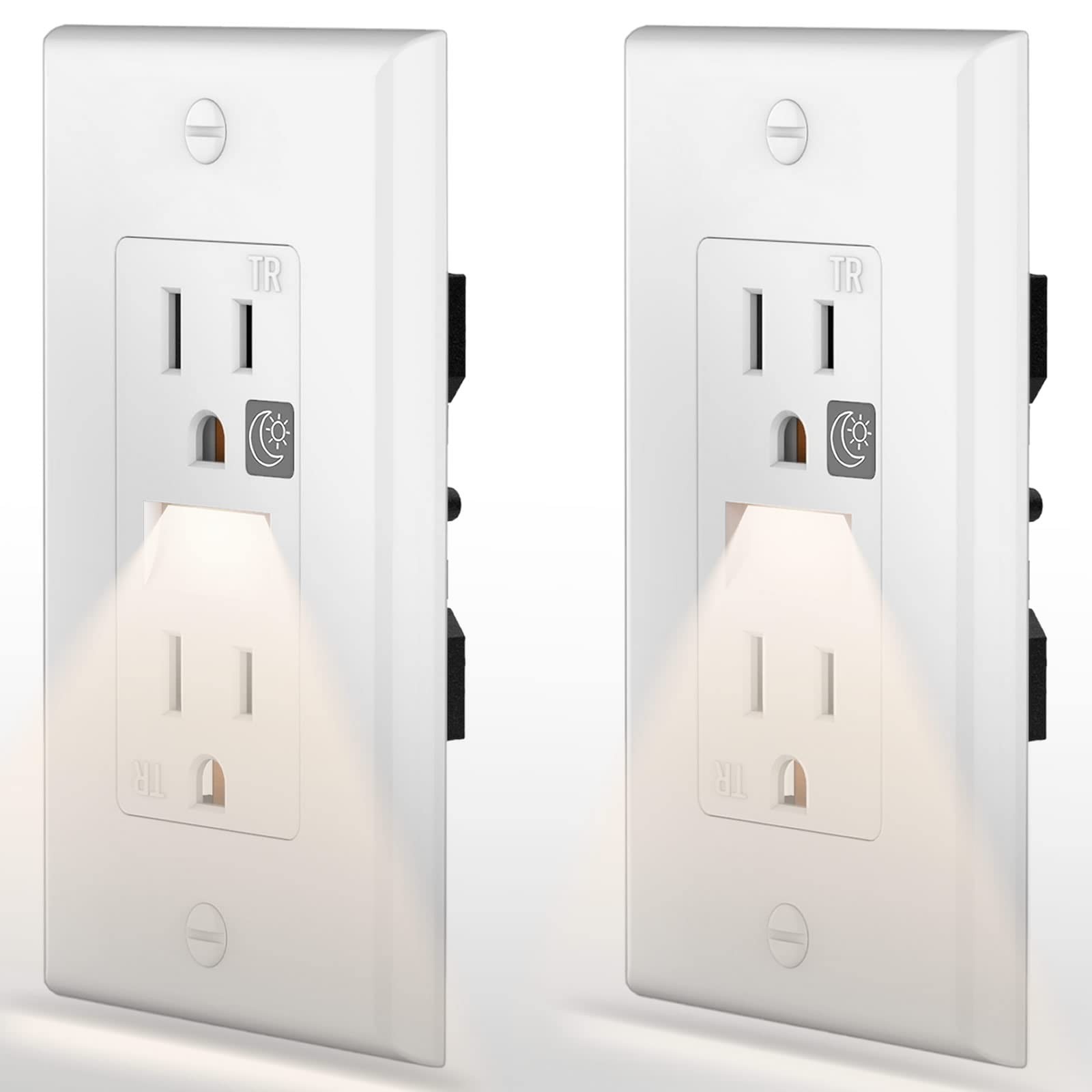 2 Pack SOZULAMP LED Night Light Outlet,Nightlight Electrical Outlets,Tamper Resi