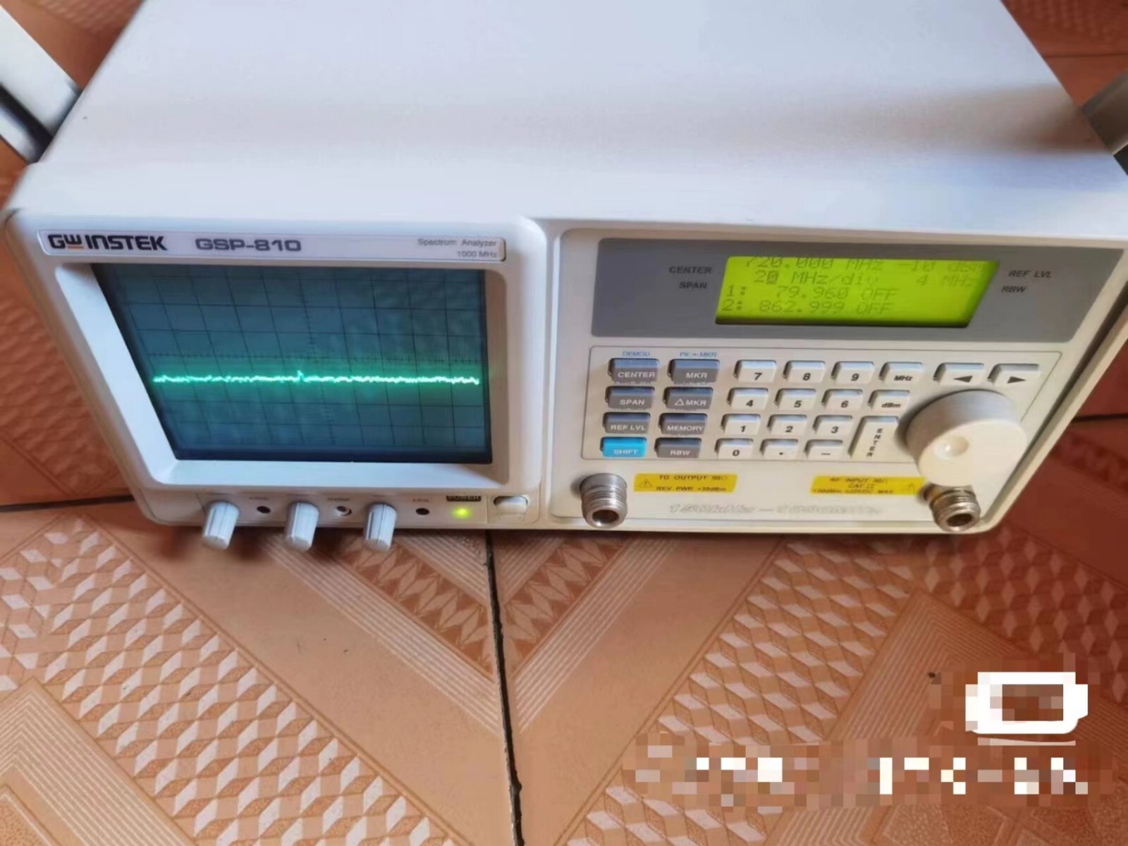 cx/cx/GW Instek GSP-810 Spectrum Analyzer used