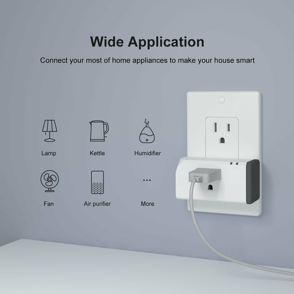 2Pack SONOFF Zigbee Smart Socket Plug APP Voice Remote Control Switches S31 Lite