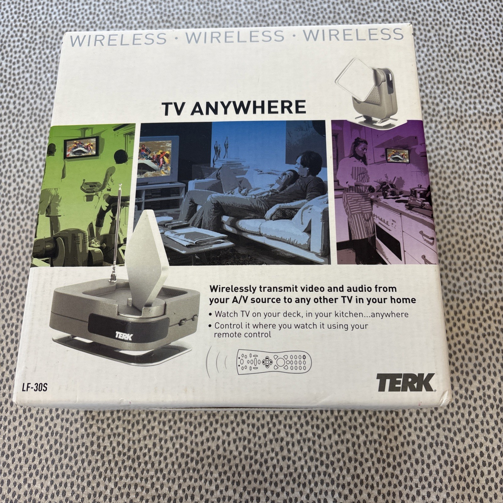 Terk Leapfrog LF-30S RX 2.4 GHz Wireless Audio Video Transmitter Receiver System
