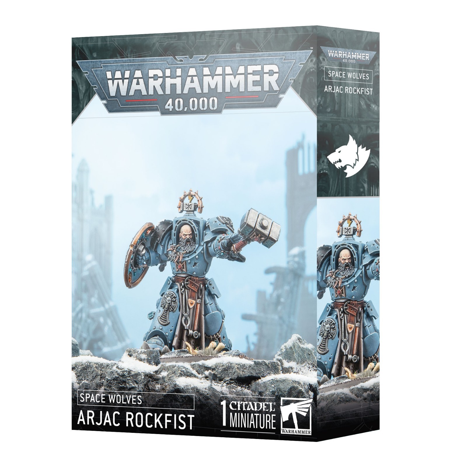 Warhammer 40k Space Wolves Arjac Rockfist (2025 Version) NEW in BOX