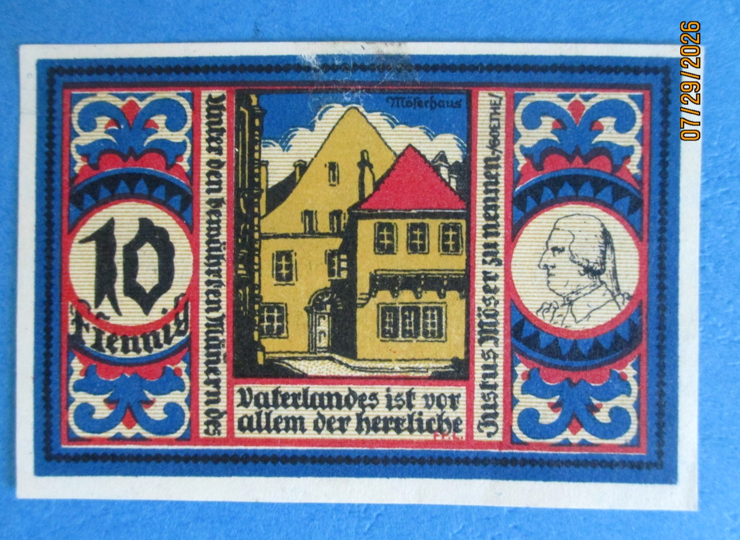 Germany , 10 Pfennig, Notgeld,  banknotes, 1921, #16