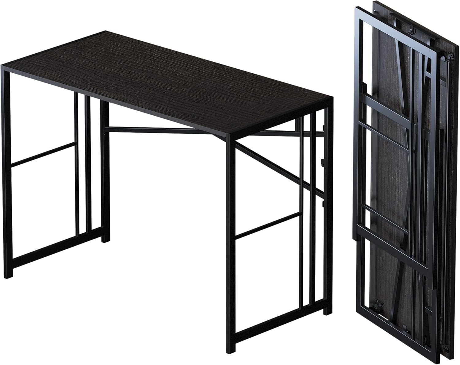 Folding Desk 40 inch Writing Gaming Computer Camping Desk, No Assembly Required