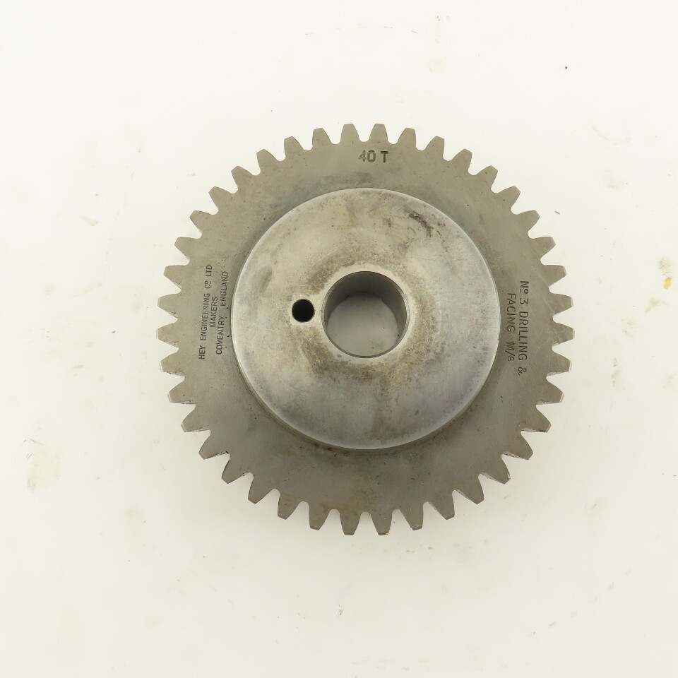 Hey Engineering 40 Tooth Gear For No. 3 Drilling And Facing Machine