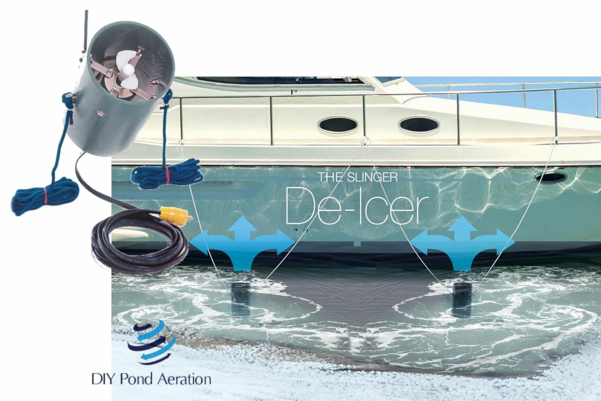 NEW 1/2 HP Boat Dock Pond Lake De-Icer Agitator 115V 25' CORD 400GPM 680 watts