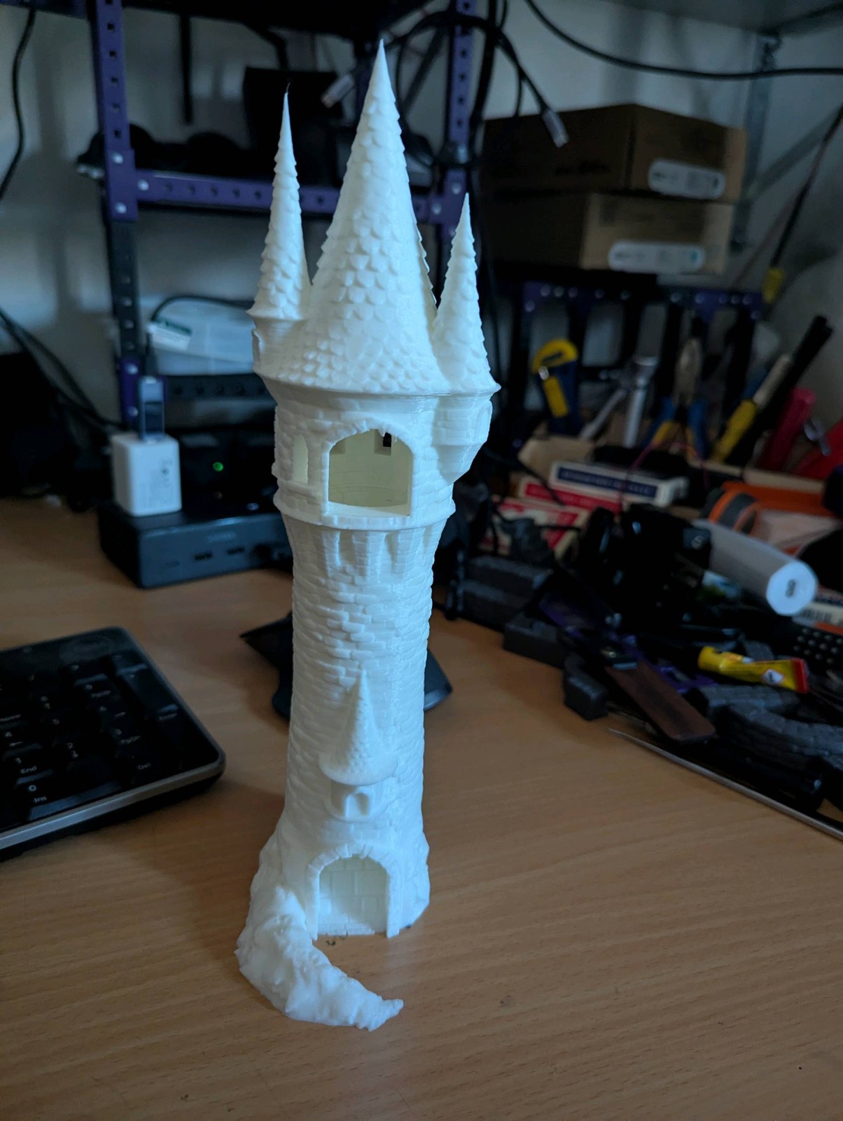 Fantasy Tower Dice Tower Removable Spire Dice Roller DnD RPG Gift