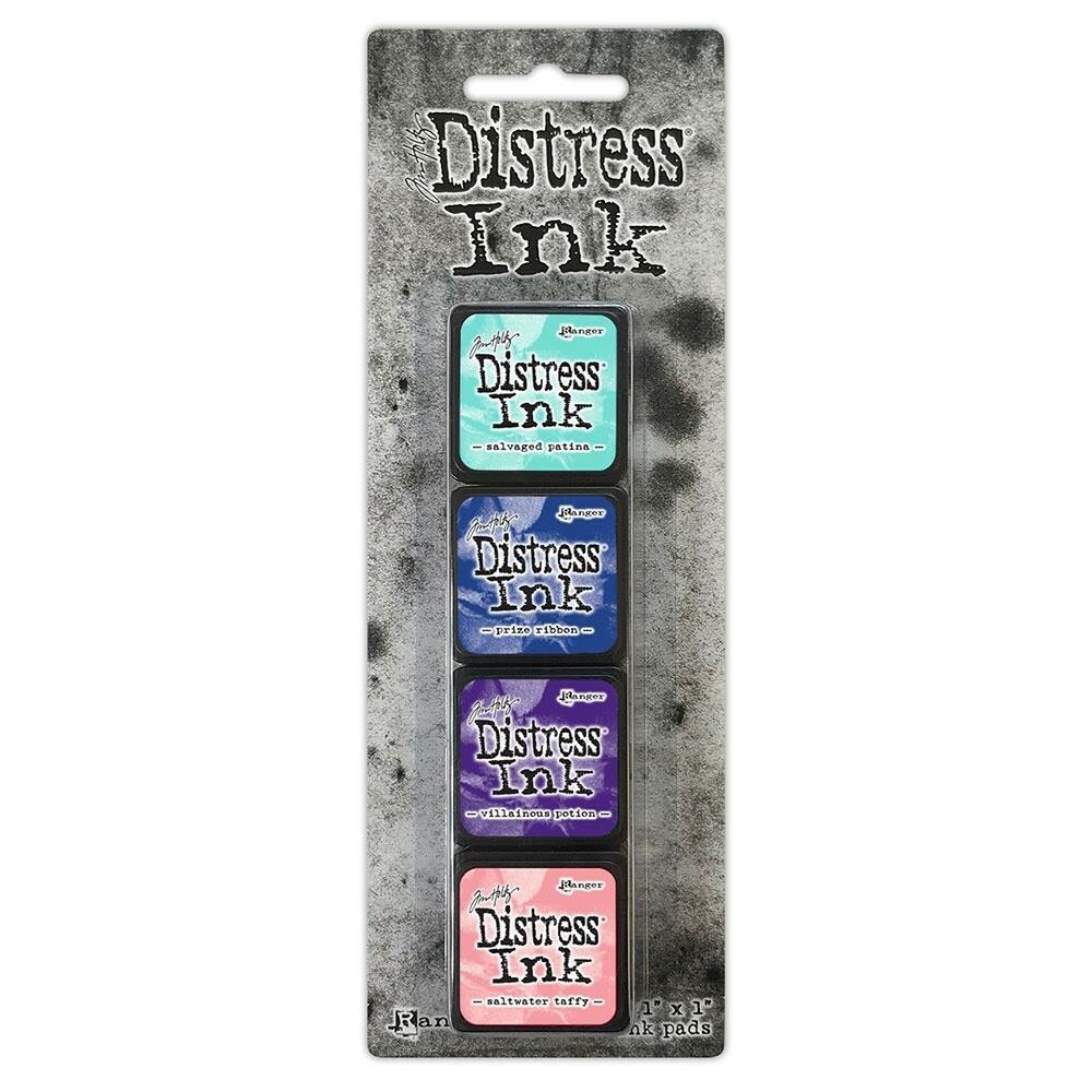 Ranger Tim Holtz Mini Distress Ink Stamp Pad Kit #17 (4 Mini Ink Cubes) 2022