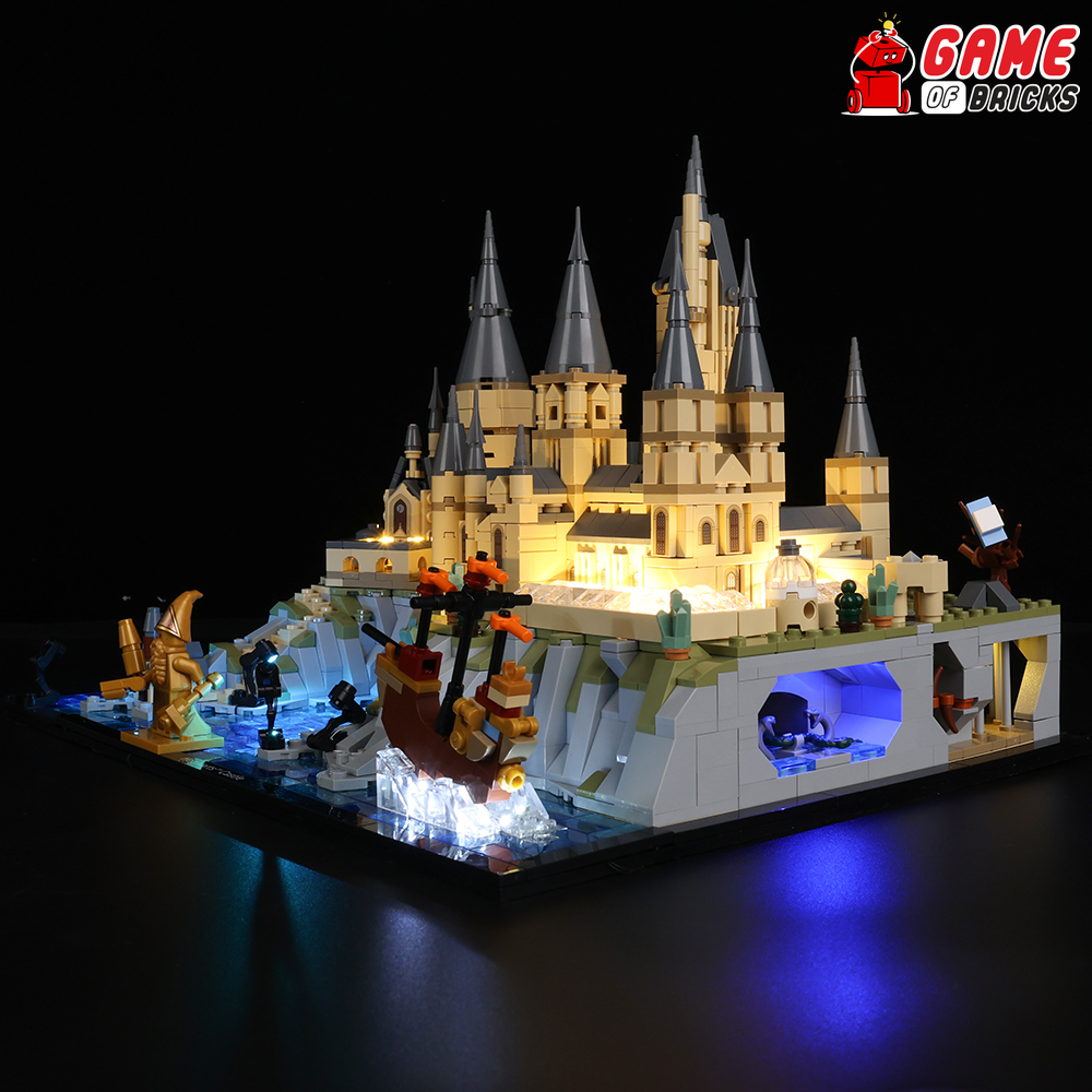 Light Kit for Hogwarts Castle and Grounds Compatible with LEGO® 76419 (Classic)