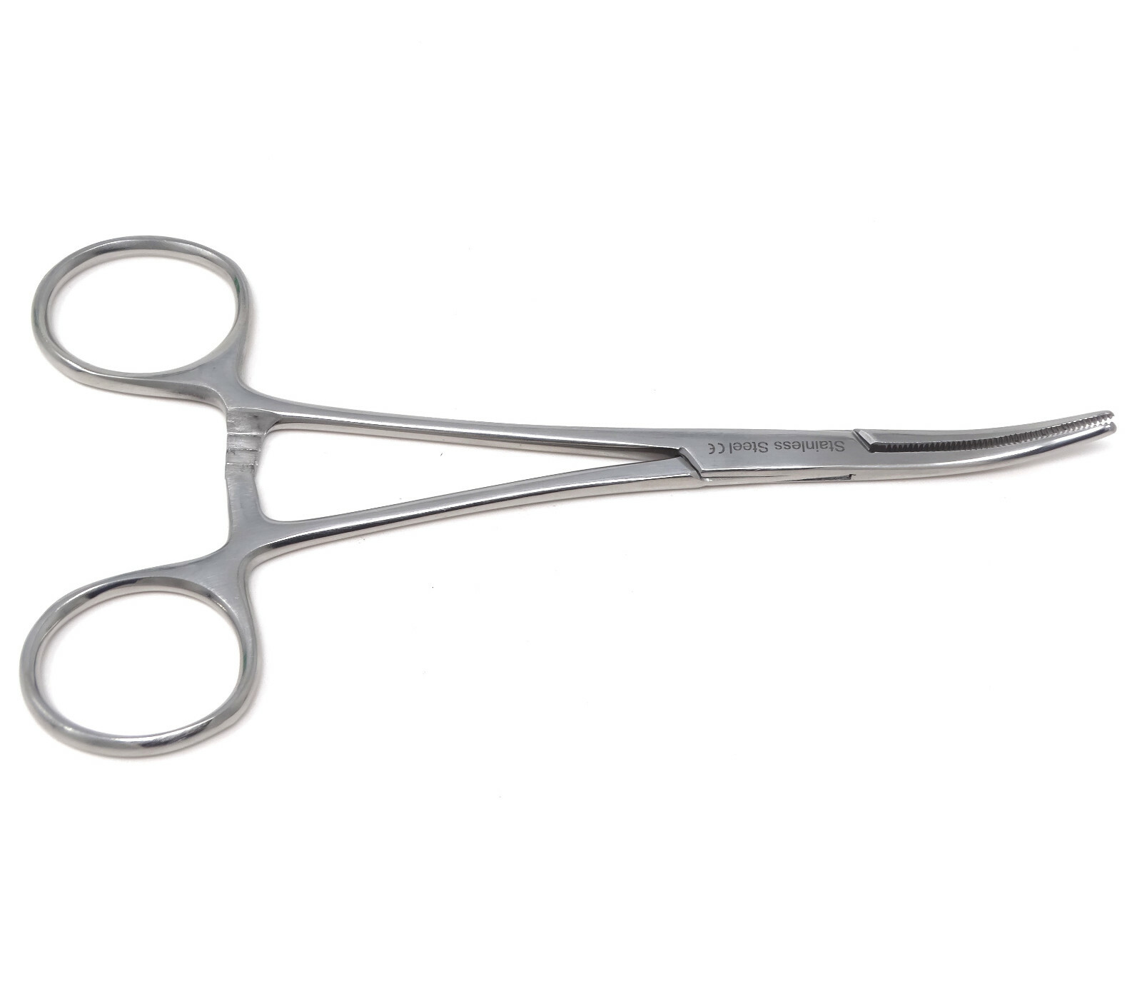 6 Pcs Mosquito Locking Hemostat Forceps 5.5" Curved Fully Serrated Jaws
