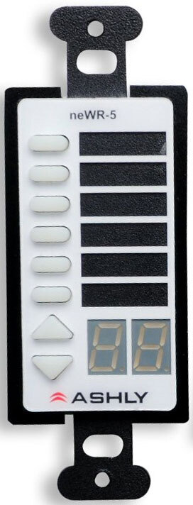 Ashly NEWR-5 Network Programmable 6-Button Multi-Function Wall Remote