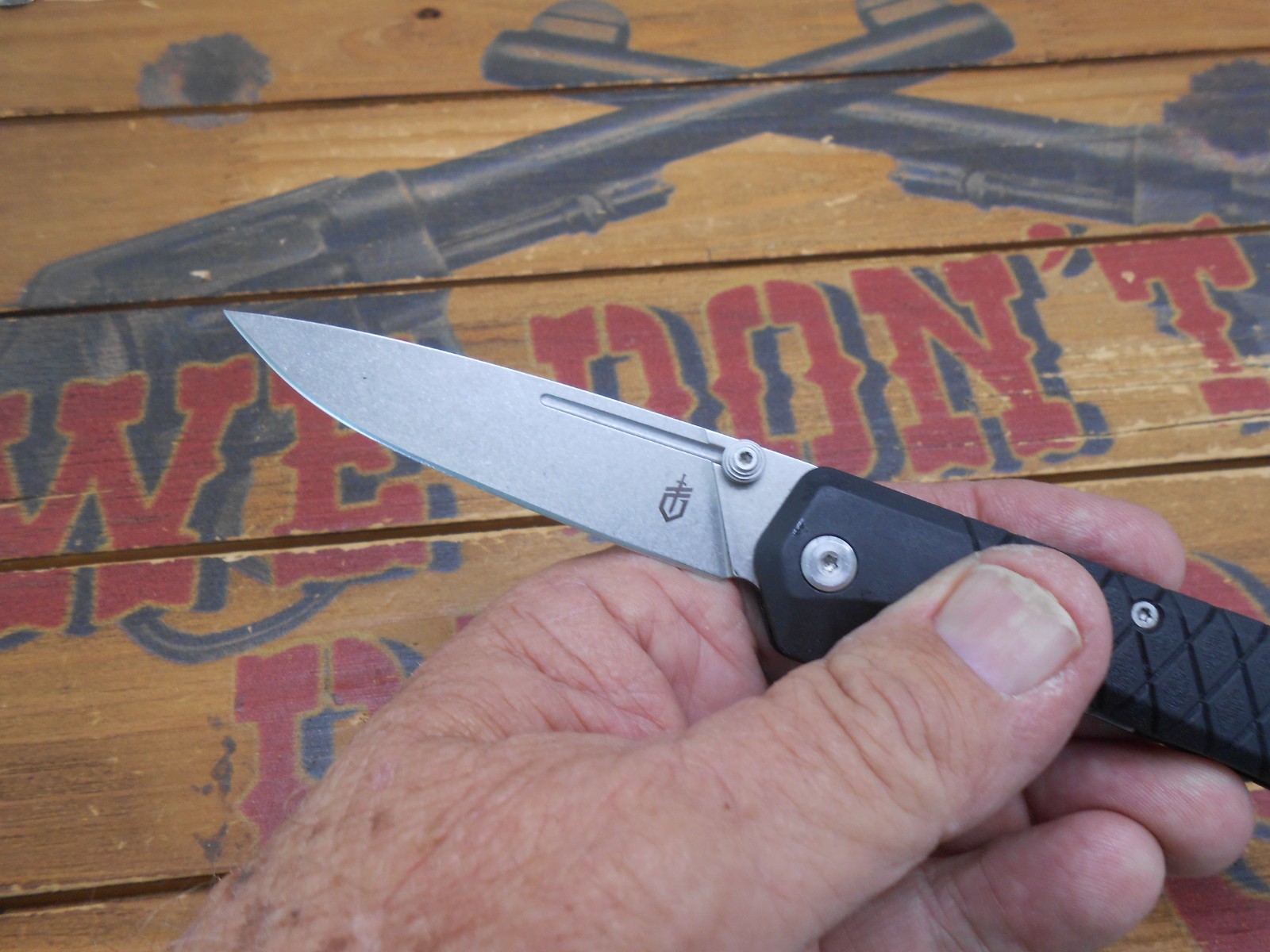 Gerber Zilch Pocket Knife Liner Lock Plain Edge Blade