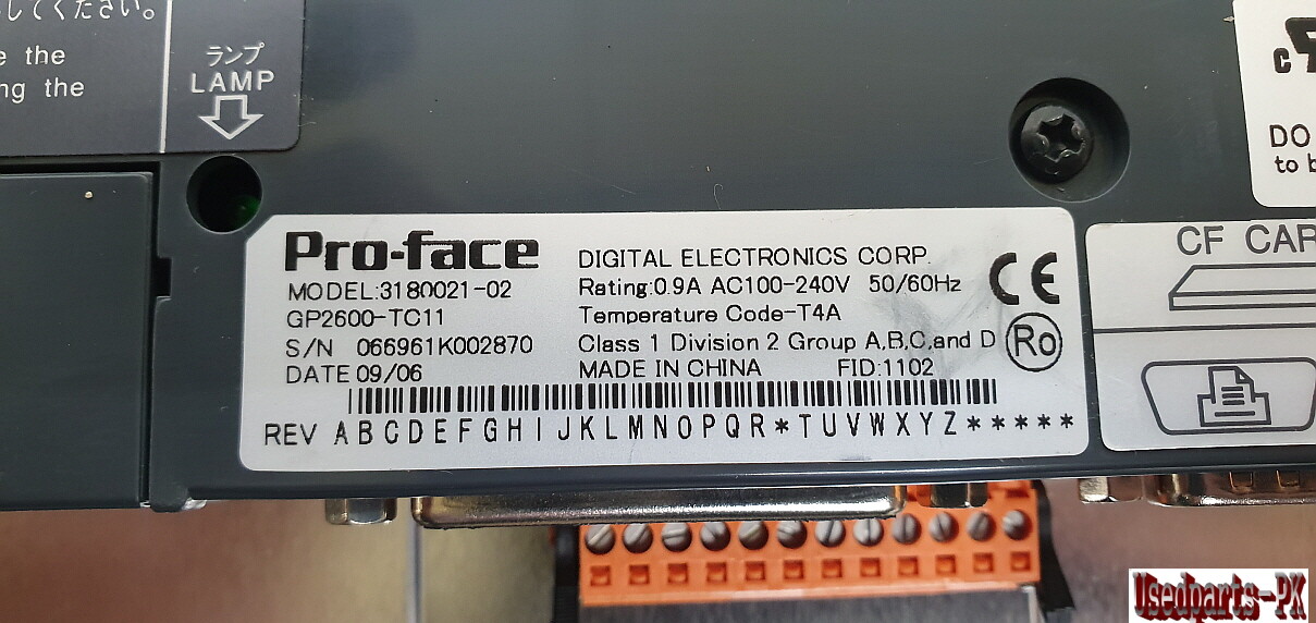 PRO-FACE GP2600-TC11 (3180021-02) Touch Panel