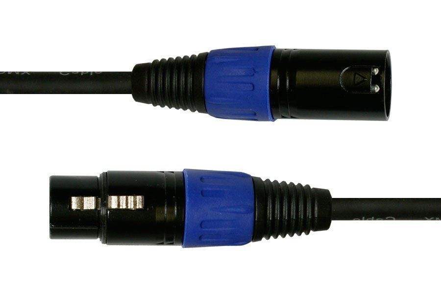 Blizzard Lighting DMX-5PIN-10Q 10 ft. Cool Cable 5-Pin XLRM to XLRF DMX Cable