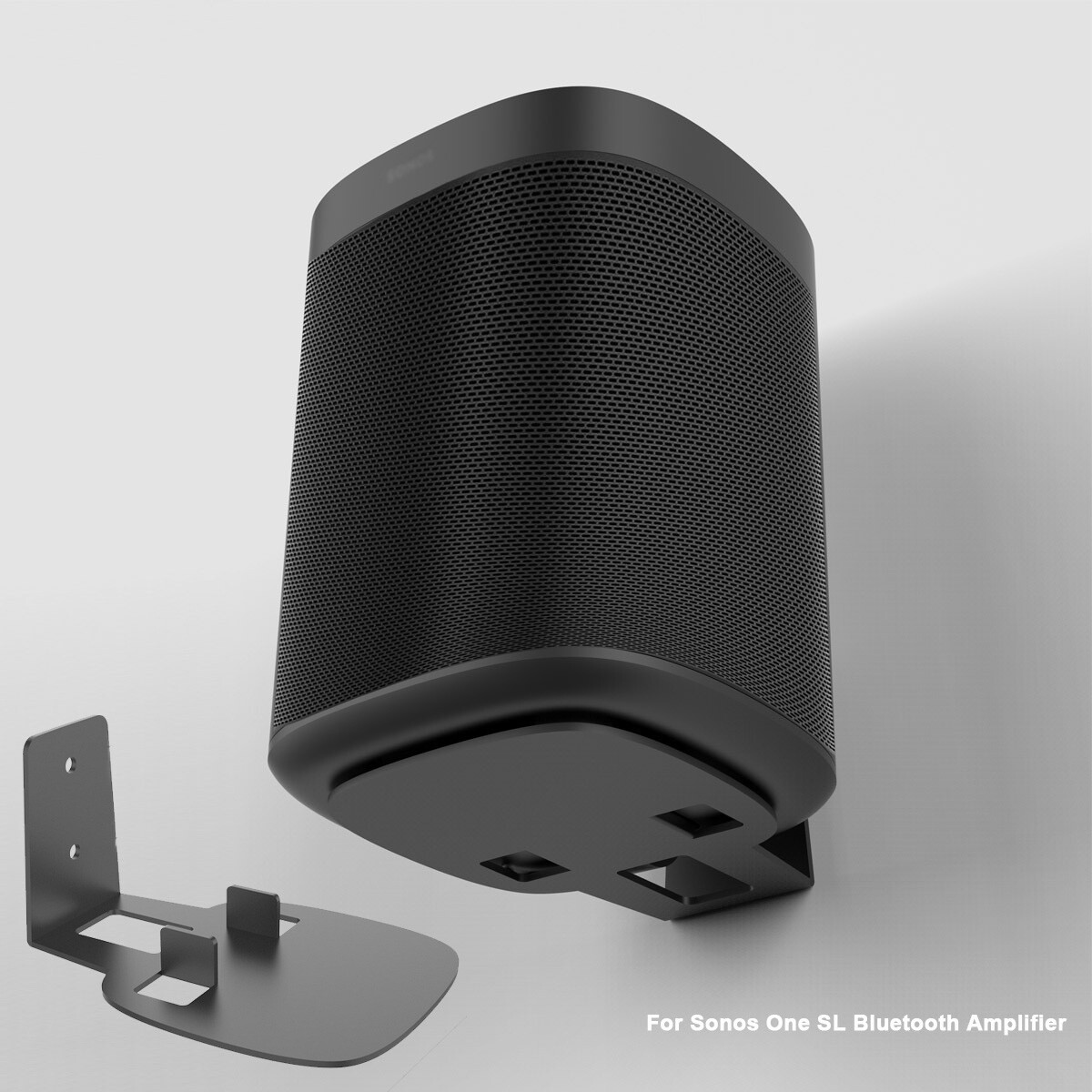 For Sonos One SL Bluetooth Amplifier Home Edition Wall Screw Mount Bracket Black