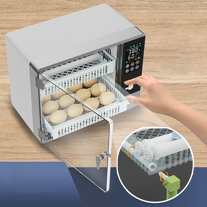 24 Eggs Incubator Temperature Control Automatic Digital Chicken Egg Hatcher 50W