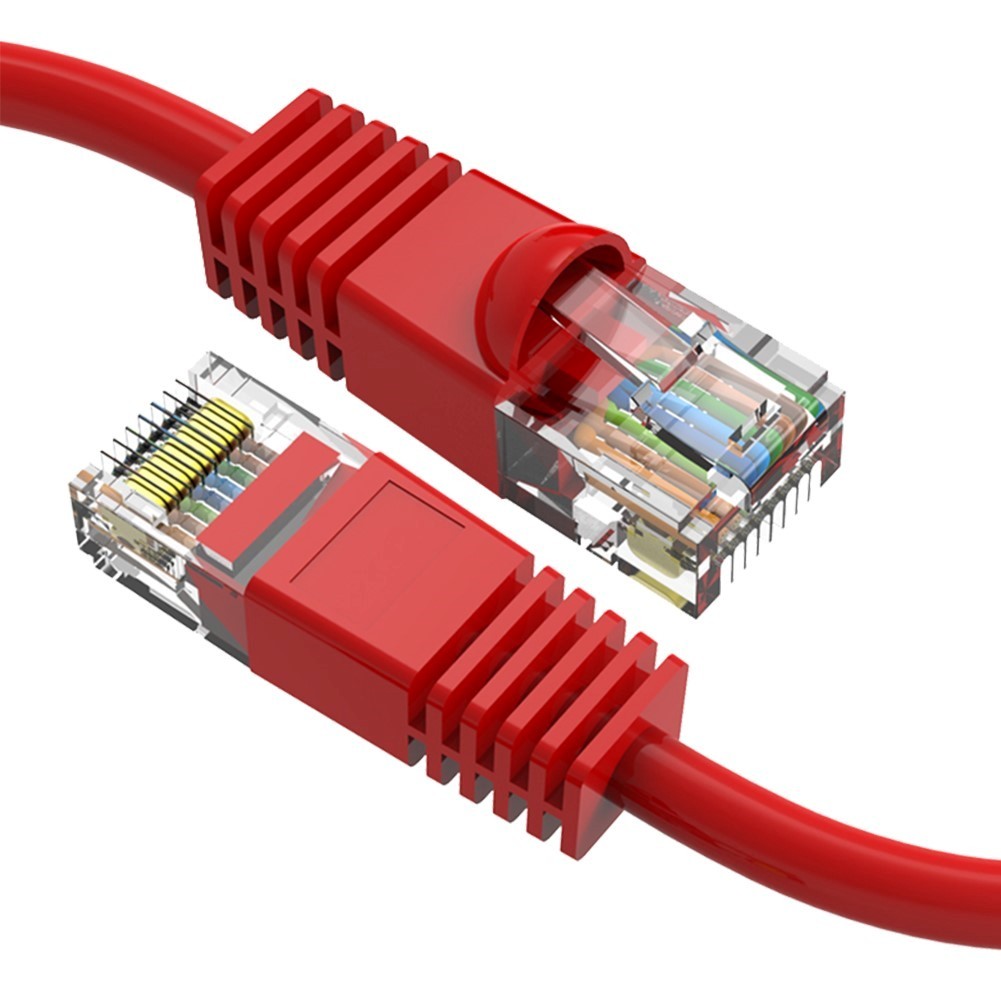 0.5FT Cat6 RJ45 Ethernet LAN Network UTP Snagless Patch Cable Pure Copper Red