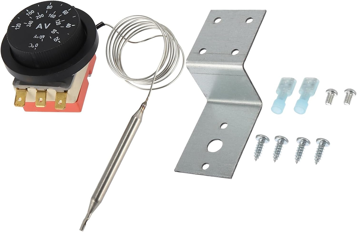 12V Electric Radiator Fan Thermostat Controller Kit Liquid Expansion Temperature