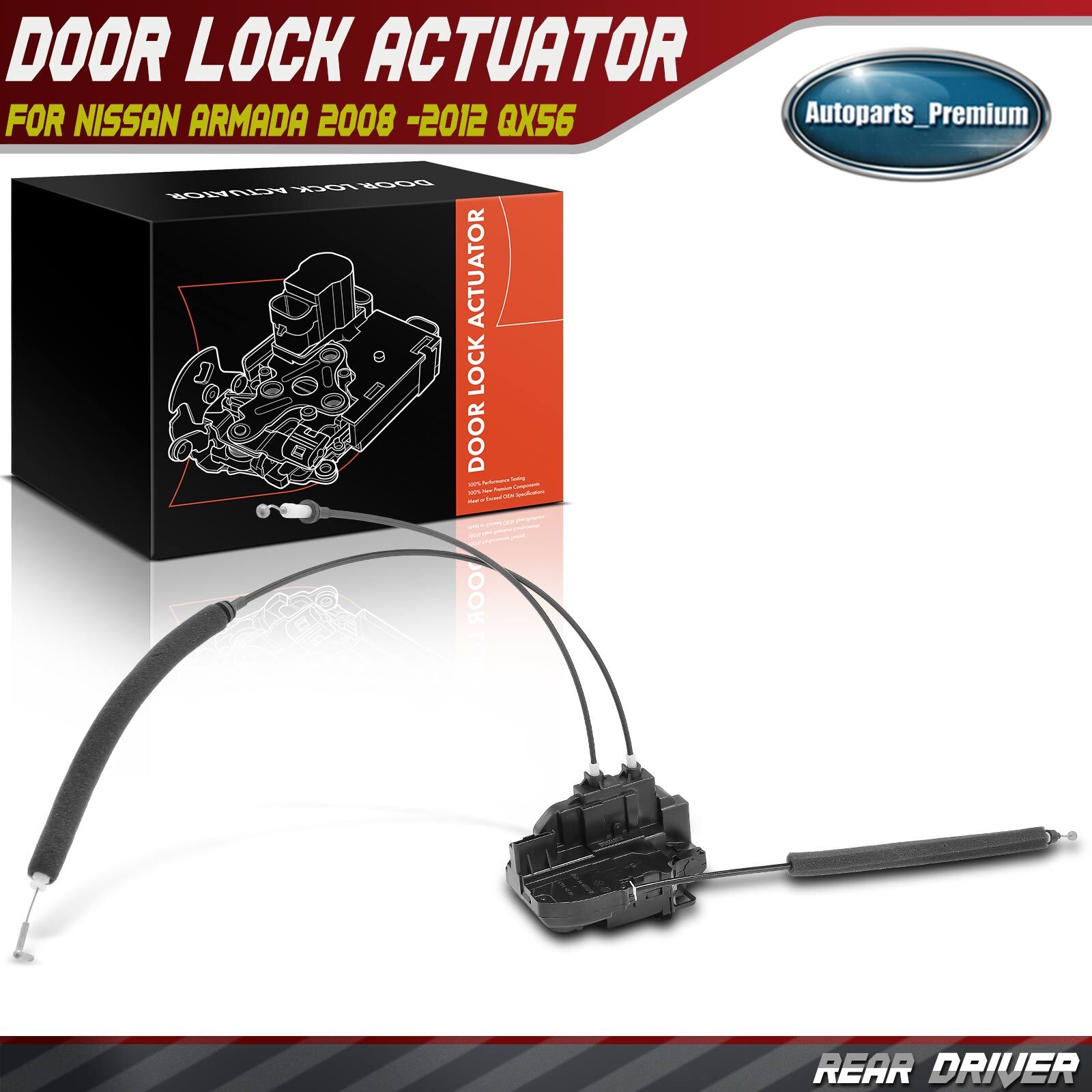 Door Lock Actuator Motor For Nissan Armada 2008 -2012 QX56 2008-2010 Rear Left