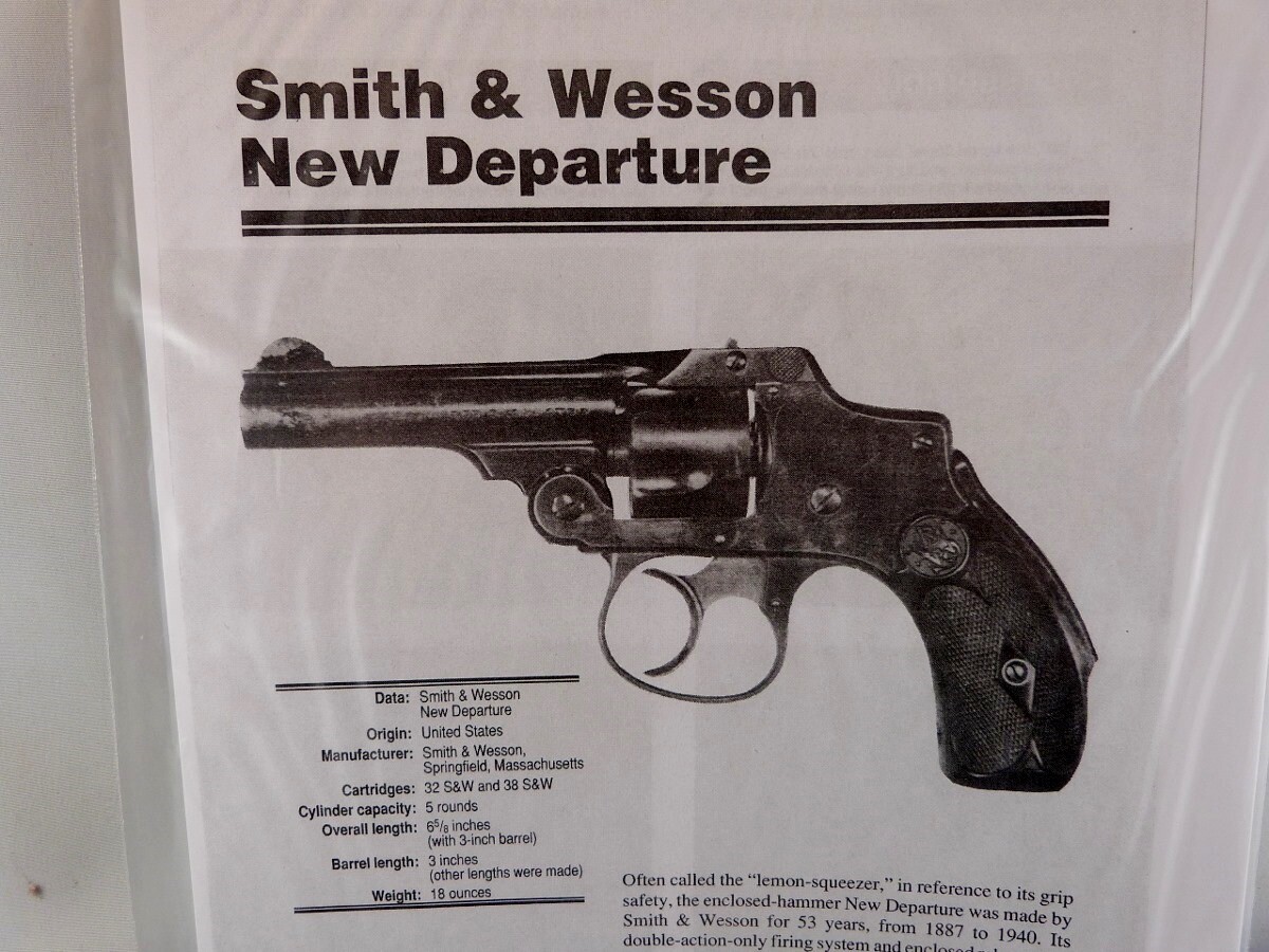 SMITH & WESSON NEW DEPARTURE HAND GUN BREAK DOWN INSTRUCTION KIT