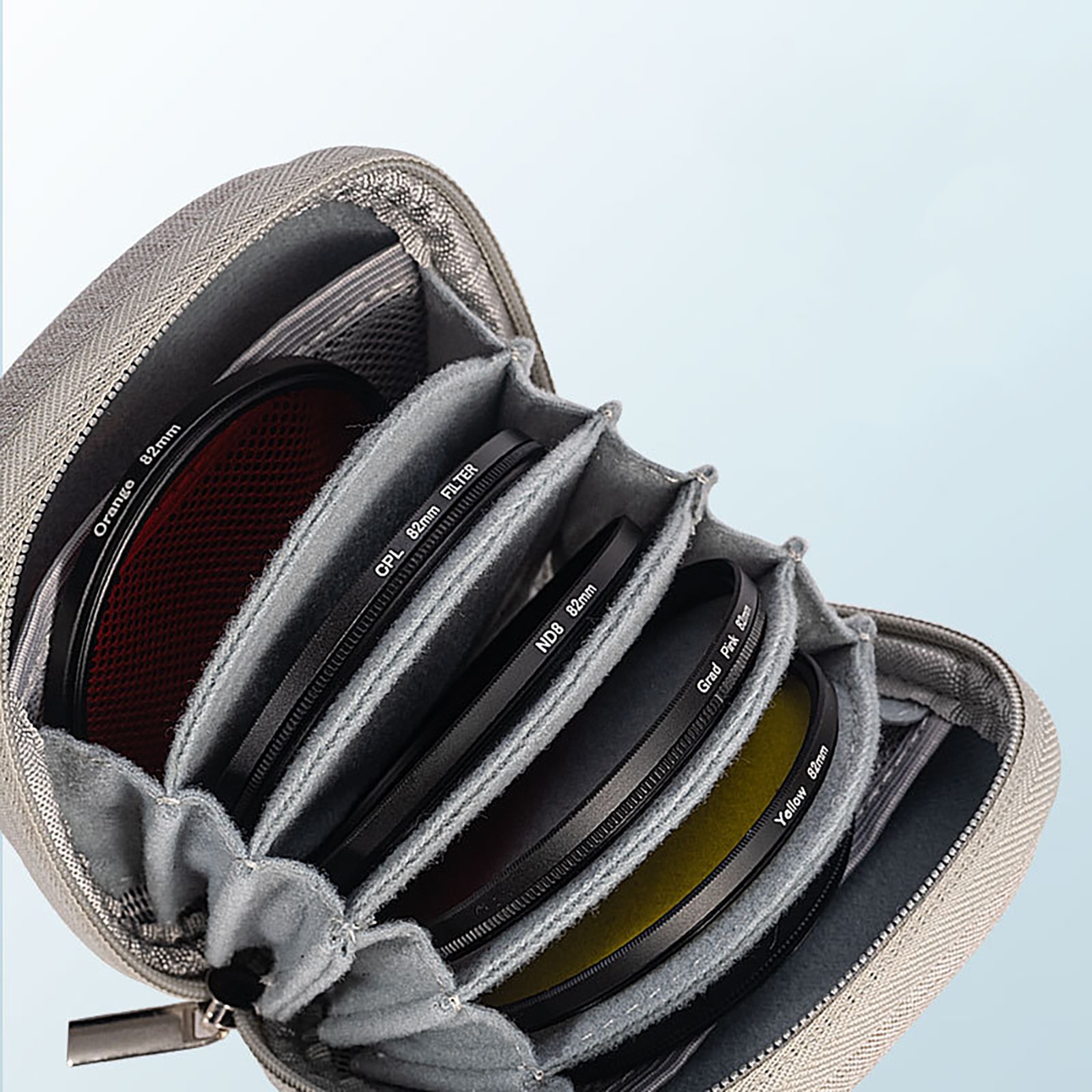 8 Slots Camera Lens Filter Case Bag Dustproof Storage Organizer Pouch Wallet c