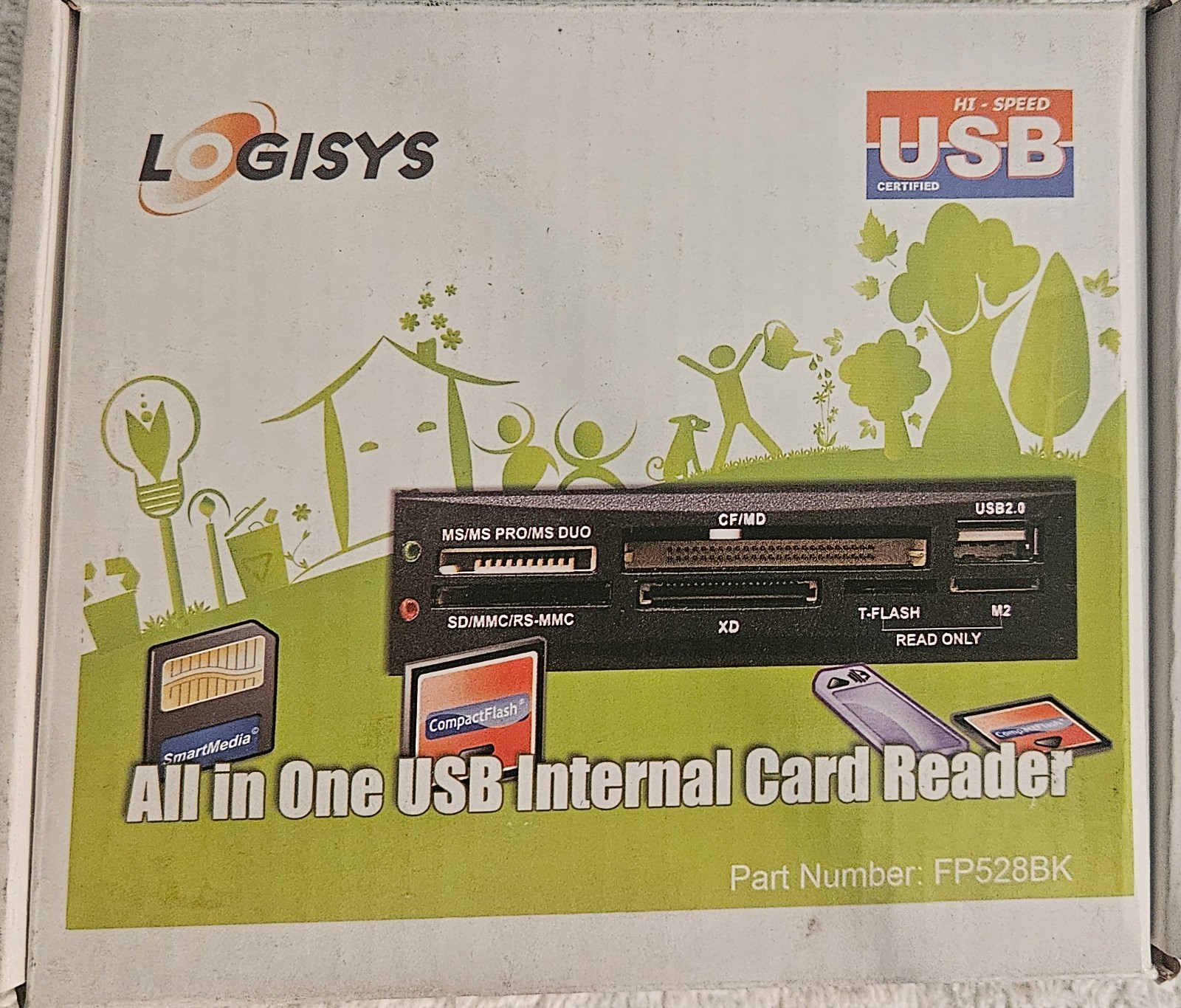 Logisys All in One USB Internal Card Reader/ FP528BK