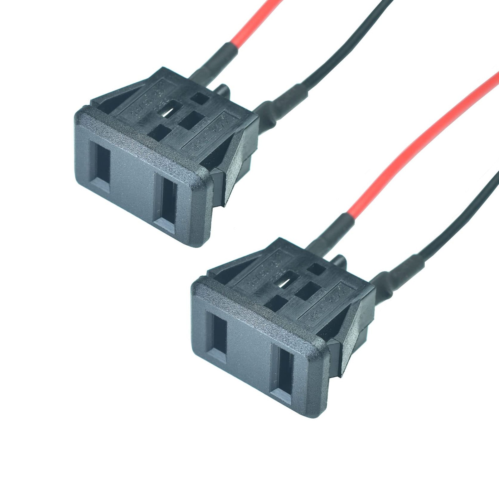 2pcs 2 Pins Us Power Socket Plug Panel 10a 125v Ac Panel Mount Outlet Industrial