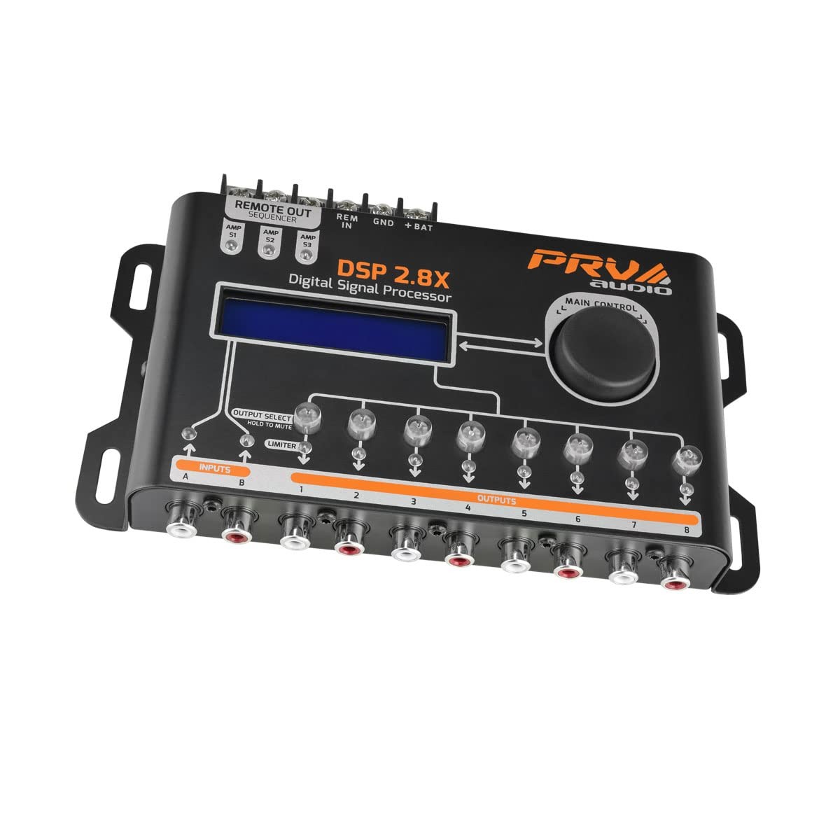 8-Channel Digital Crossover & Equalizer DSP for Car Audio System