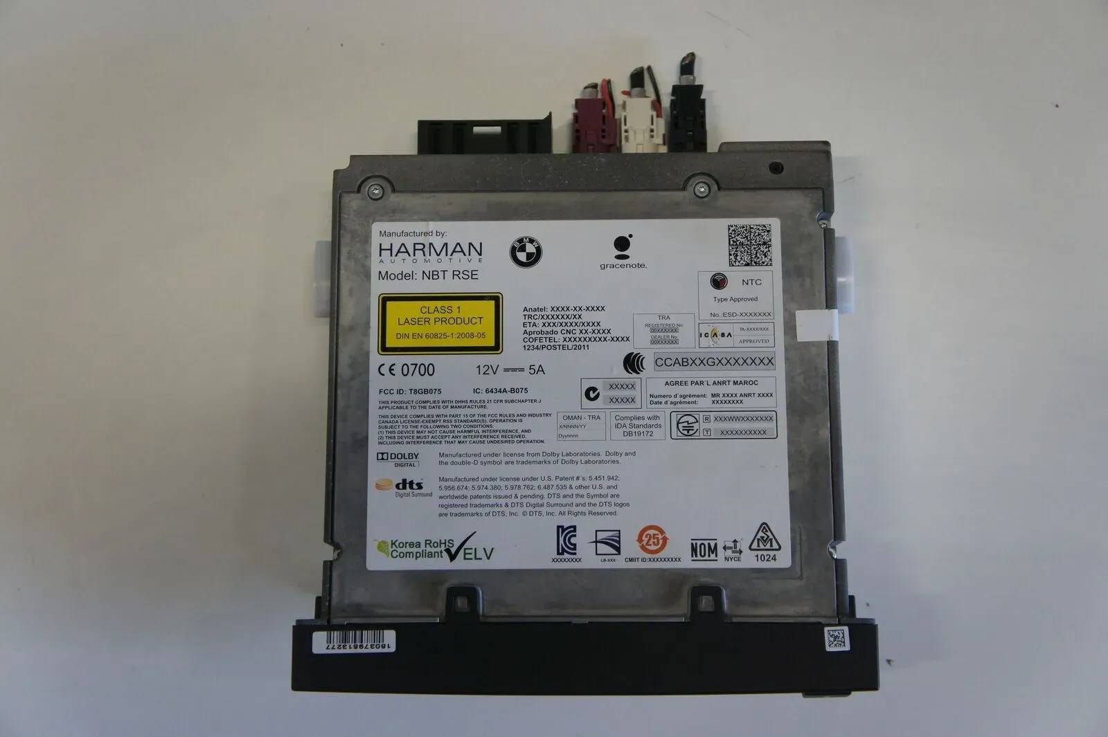 Genuine BMW F07 F10 F11 F18 F01 Replacement DVD Audio Player Rear 65129291376