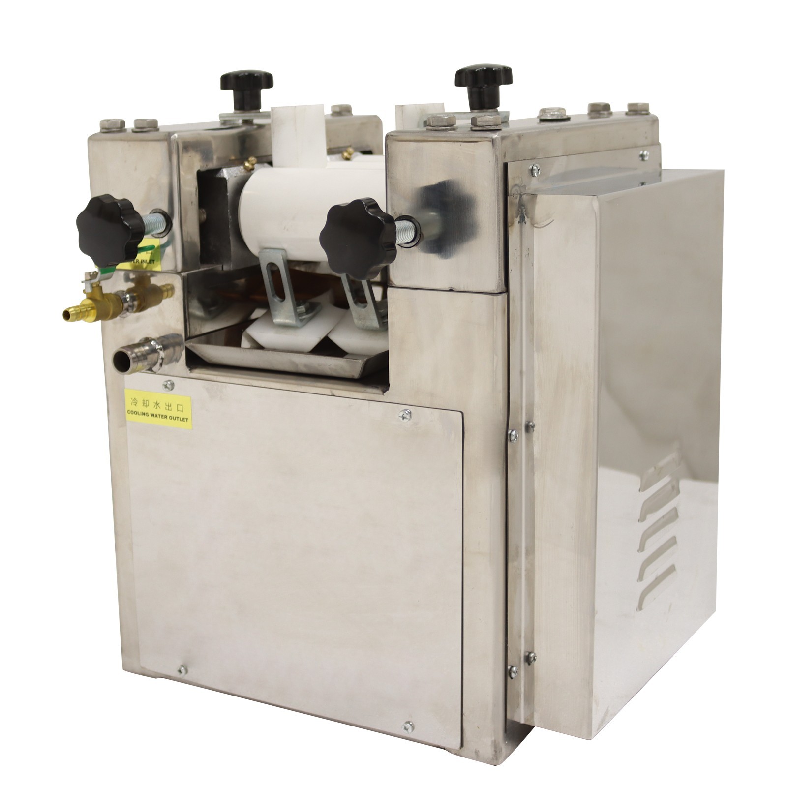 Three Roll Grinding Mill Grinder Lab Applications w/ Zirconia Ceramics Roll 110V