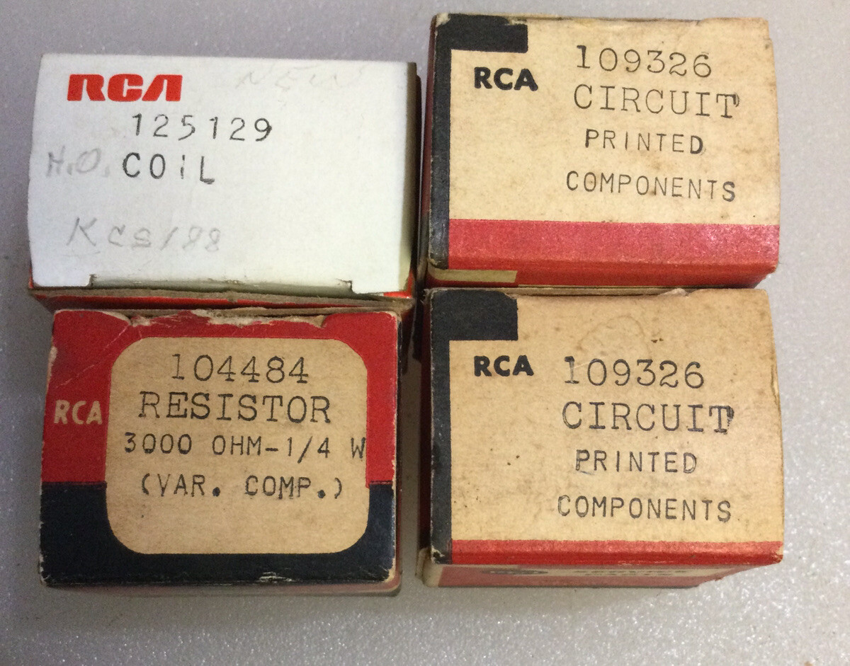 vintage RCA components lot Of 4 mixed untested in original box