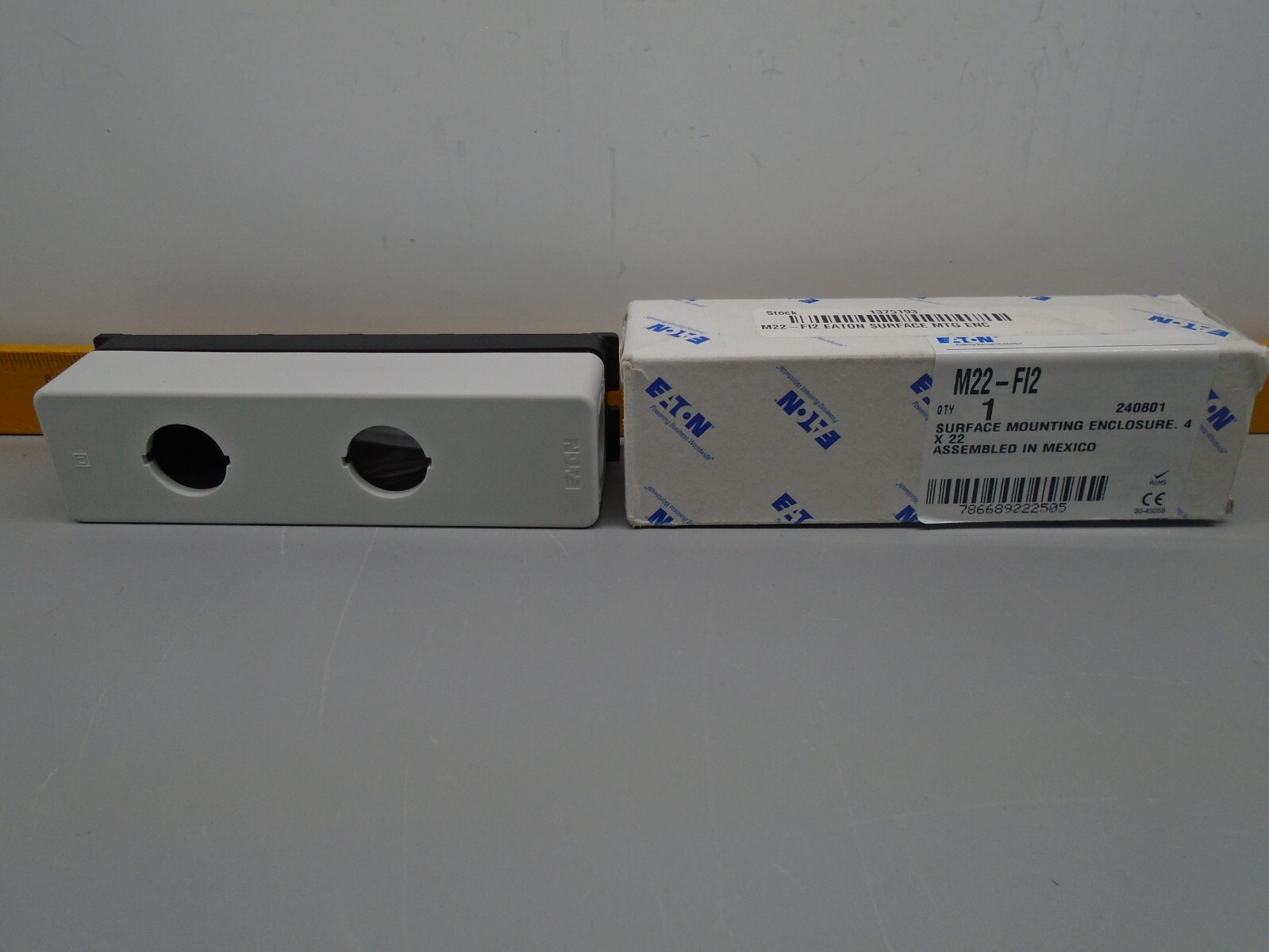 New old Stock Eaton M22-F12  Surface Mounting Enclosure 4X22        W387