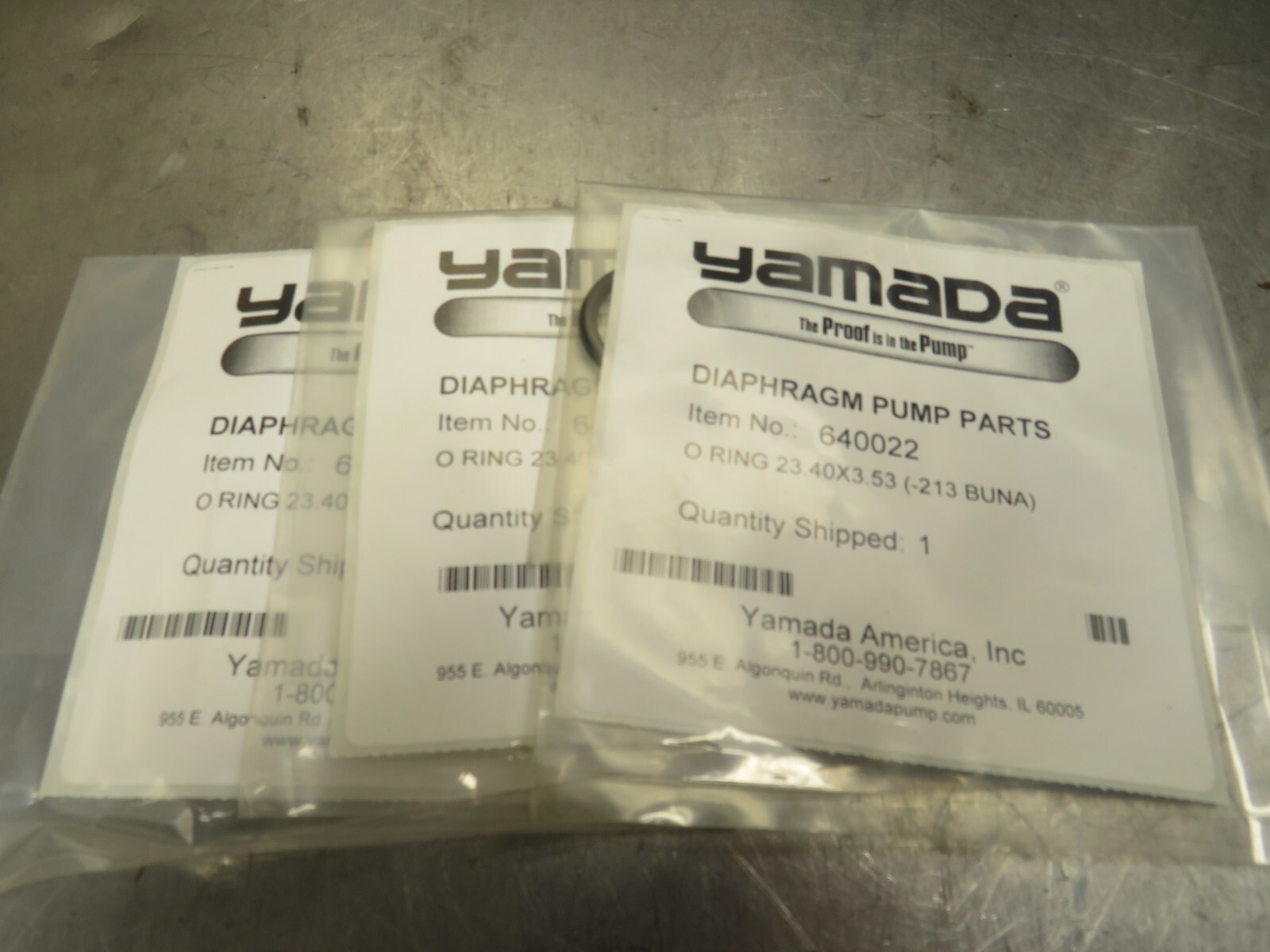 Yamada 640022 O-Ring Lot of 3!