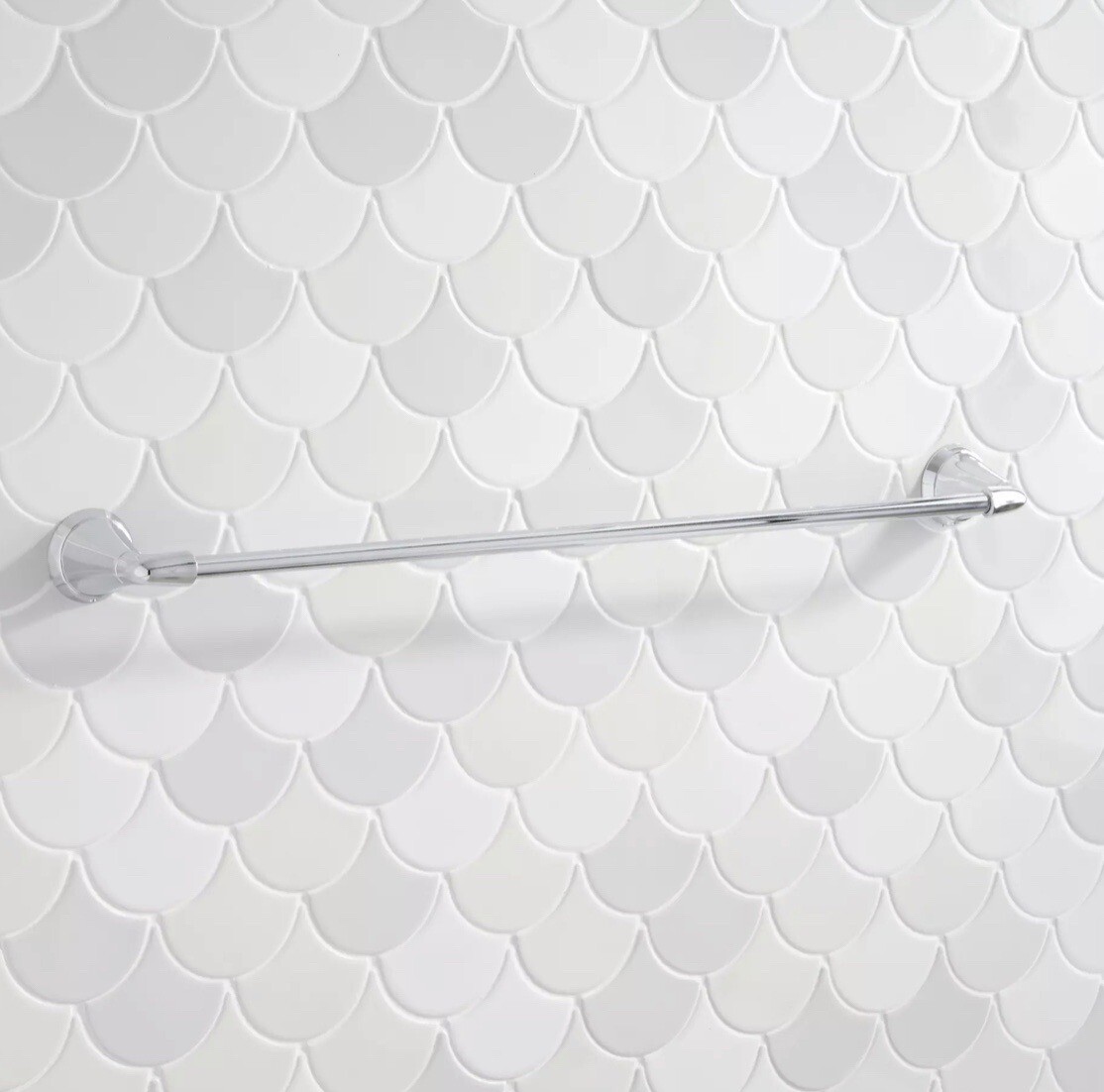 Signature Hardware SHPR24TBZBN Provincetown 24" Towel Bar - Brushed Nickel