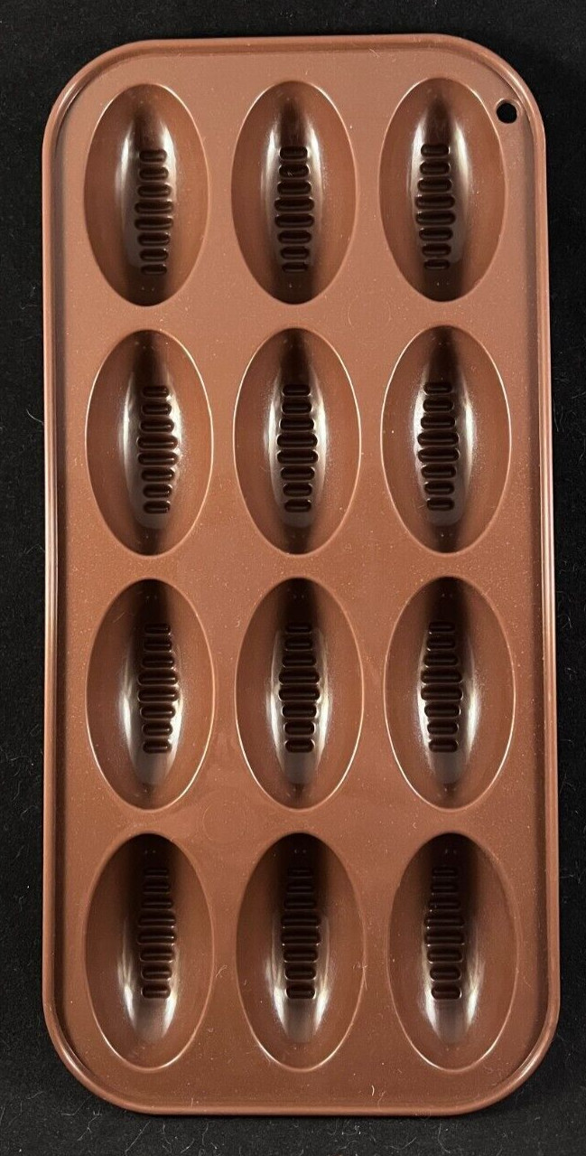 Footballs - Novelty - Ice Mold Tray - 12 Mold Tray - Brown - No Tag