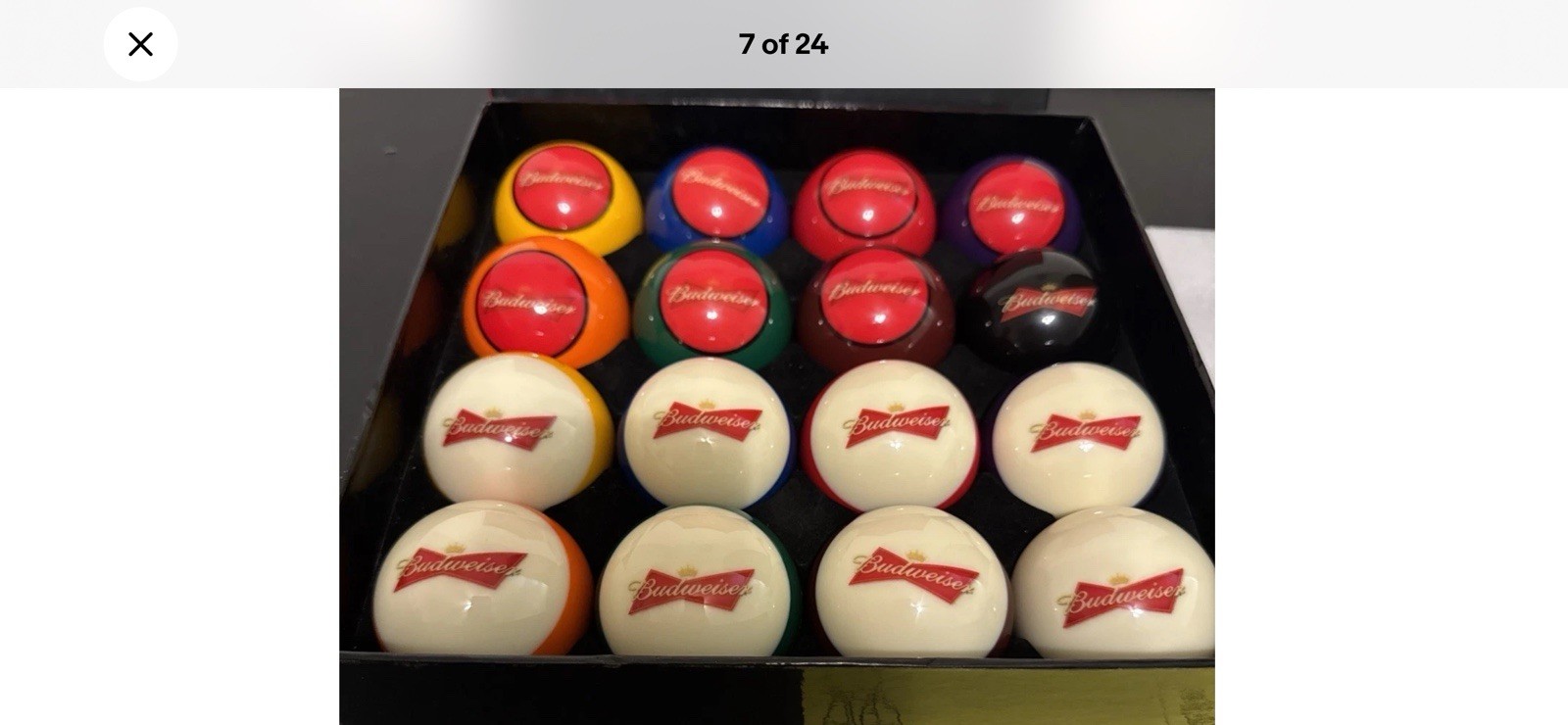 Individual Budweiser #7 Seven Ball Pool Ball