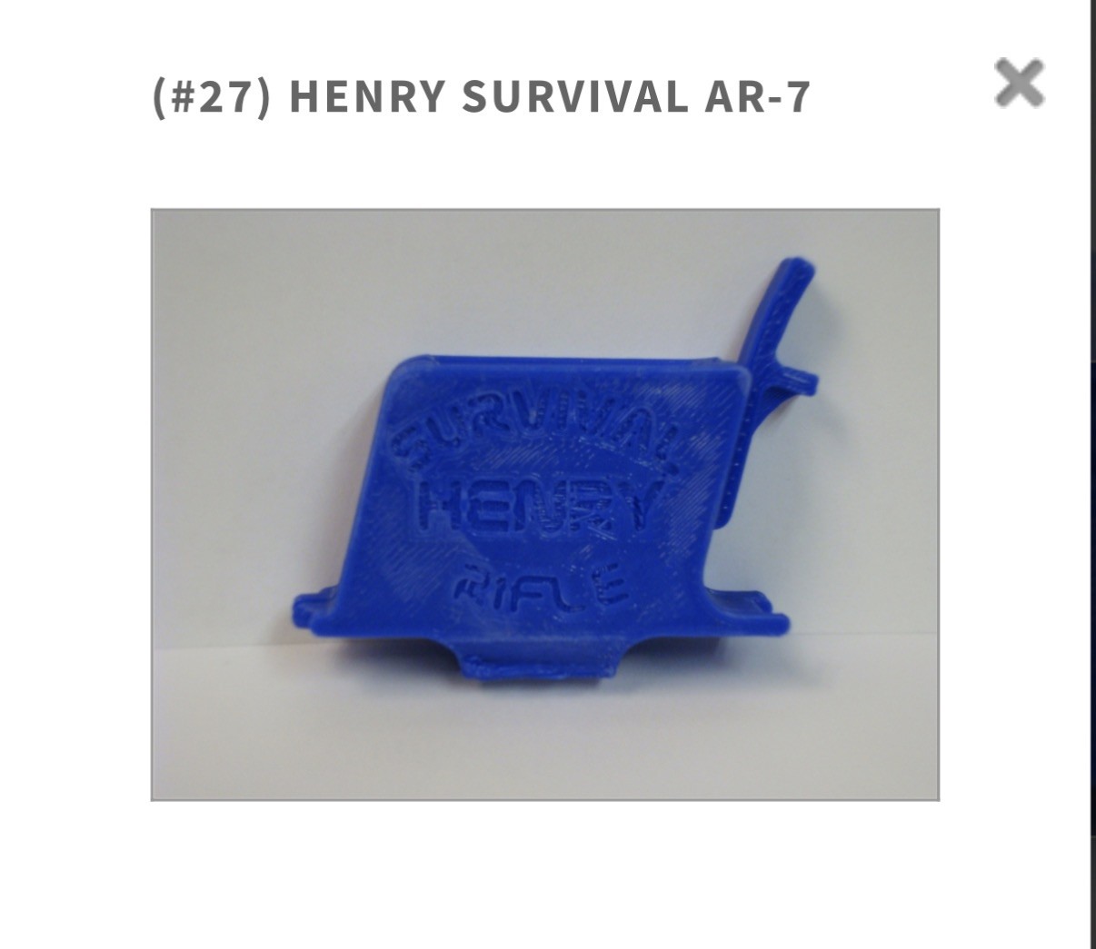 McFadden Machine Lightnin Grip Loader-(#27) HENRY SURVIVAL AR-7 adapter only