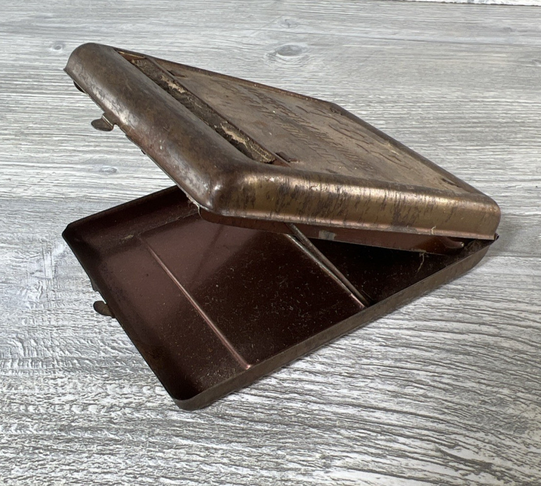 Vintage 50's P Tin Cigarette Roller "A Perfectly Blended Cigarette Tobacco"
