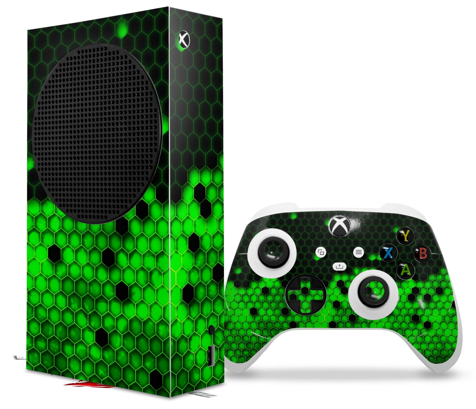 Skins XBOX Series S Console Controller HEX Green