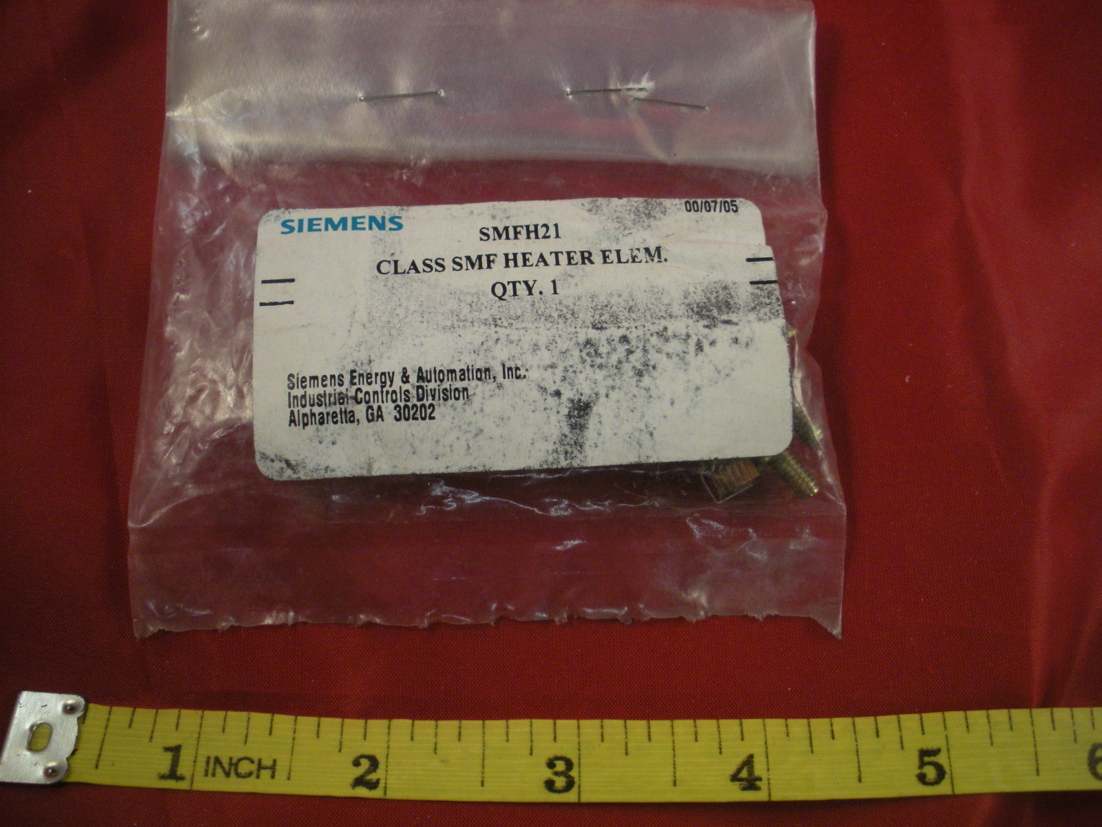 Siemens SMFH21 Overload Heater Relay Coil Thermal Unit Element Starter Class SMF