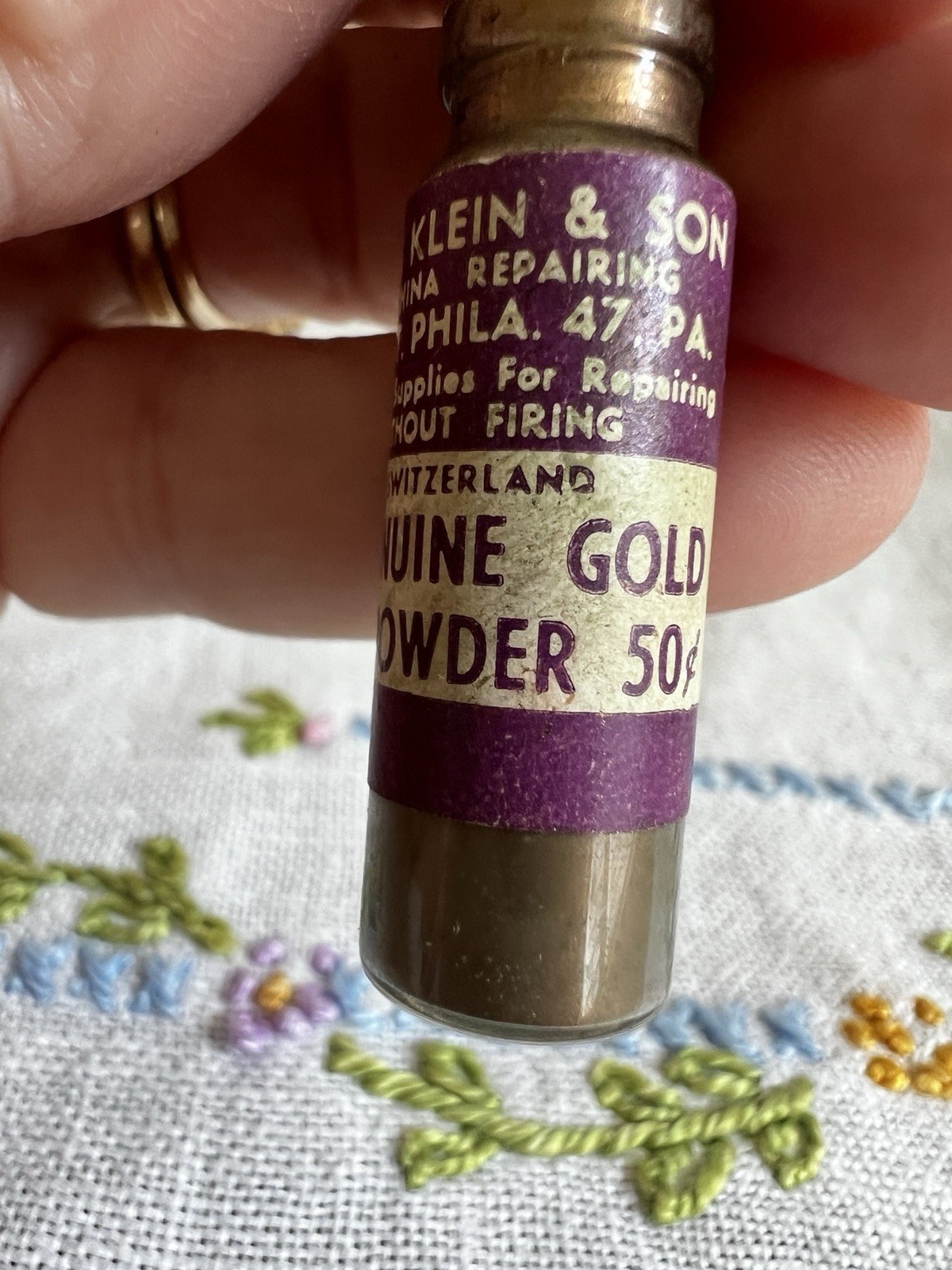 Art GOLD Powder Genuine Lining #50 A Ludwig Klein & Sons Vintage Painting Crafts