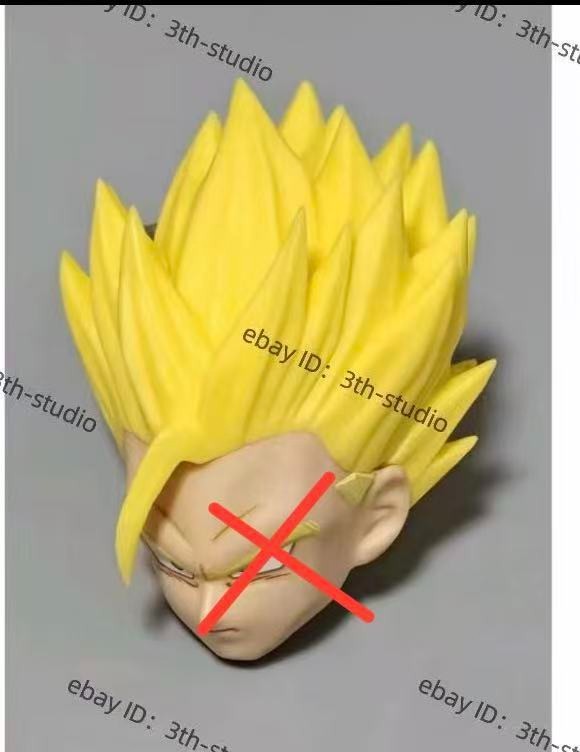 Custom 1/12 shf ssj2 gohan Head sculpture（No Figure No Face）