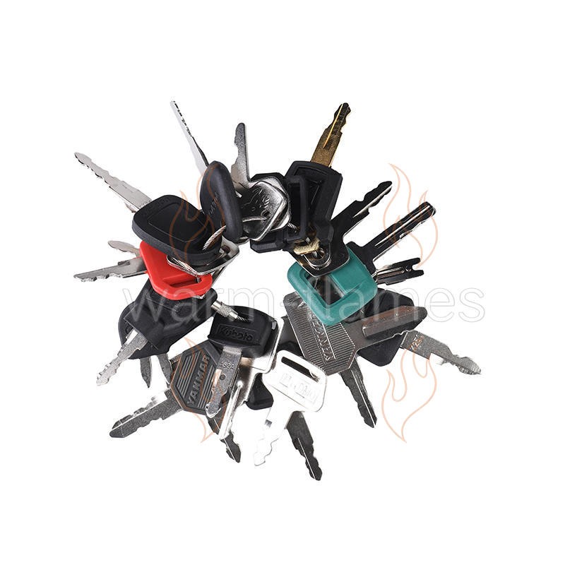 25 Heavy Construction Equipment Ignition Key Set For CAT Case Komatsu JCB