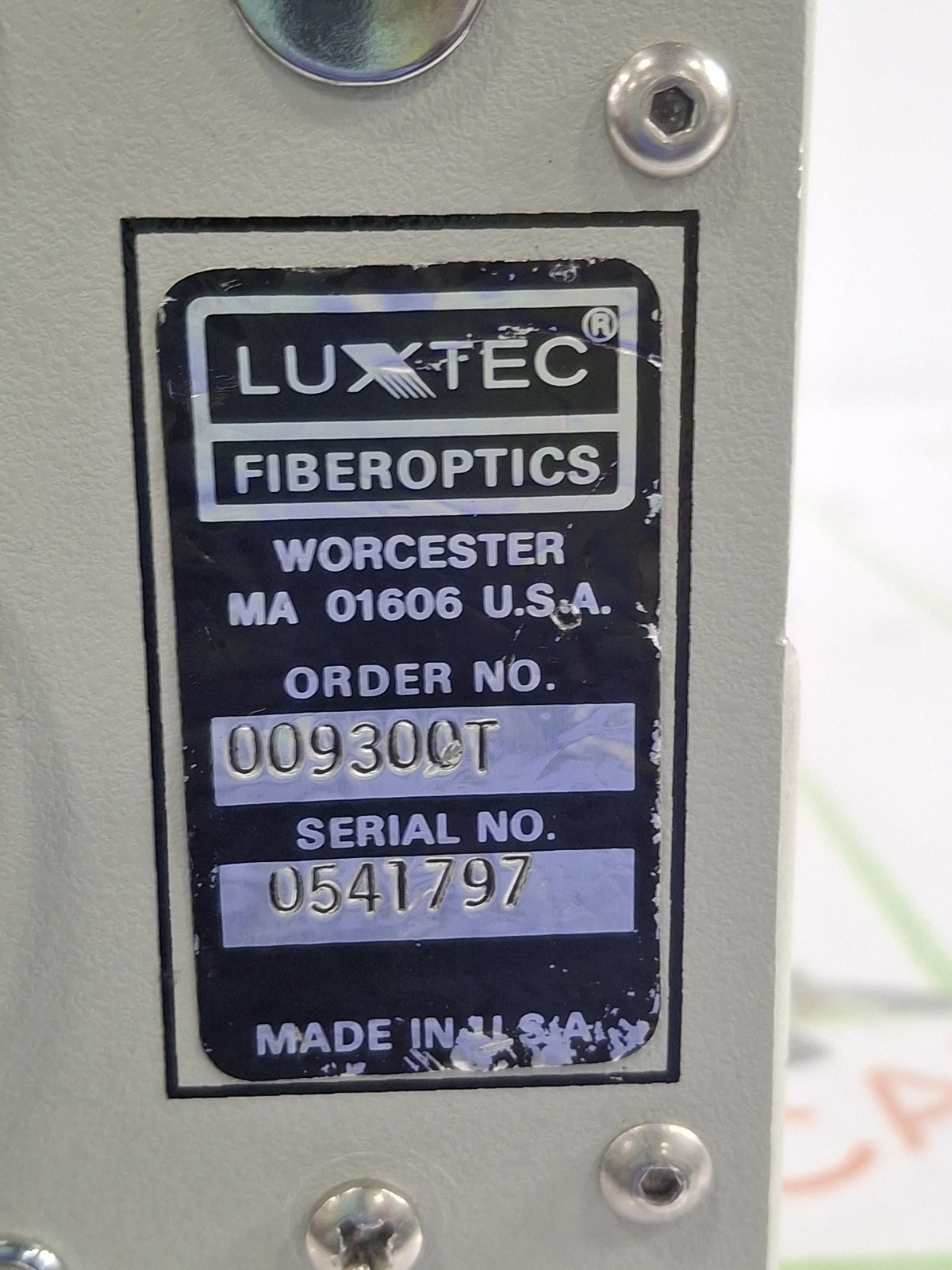 Luxtec 9300 Xenon Series 9000 Light Source