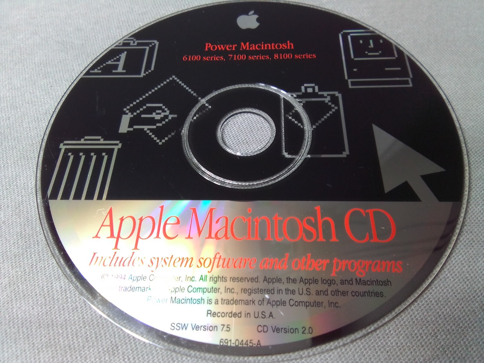 Apple Power Macintosh 6100 7100 8199 Series Installion Restoration CD Software